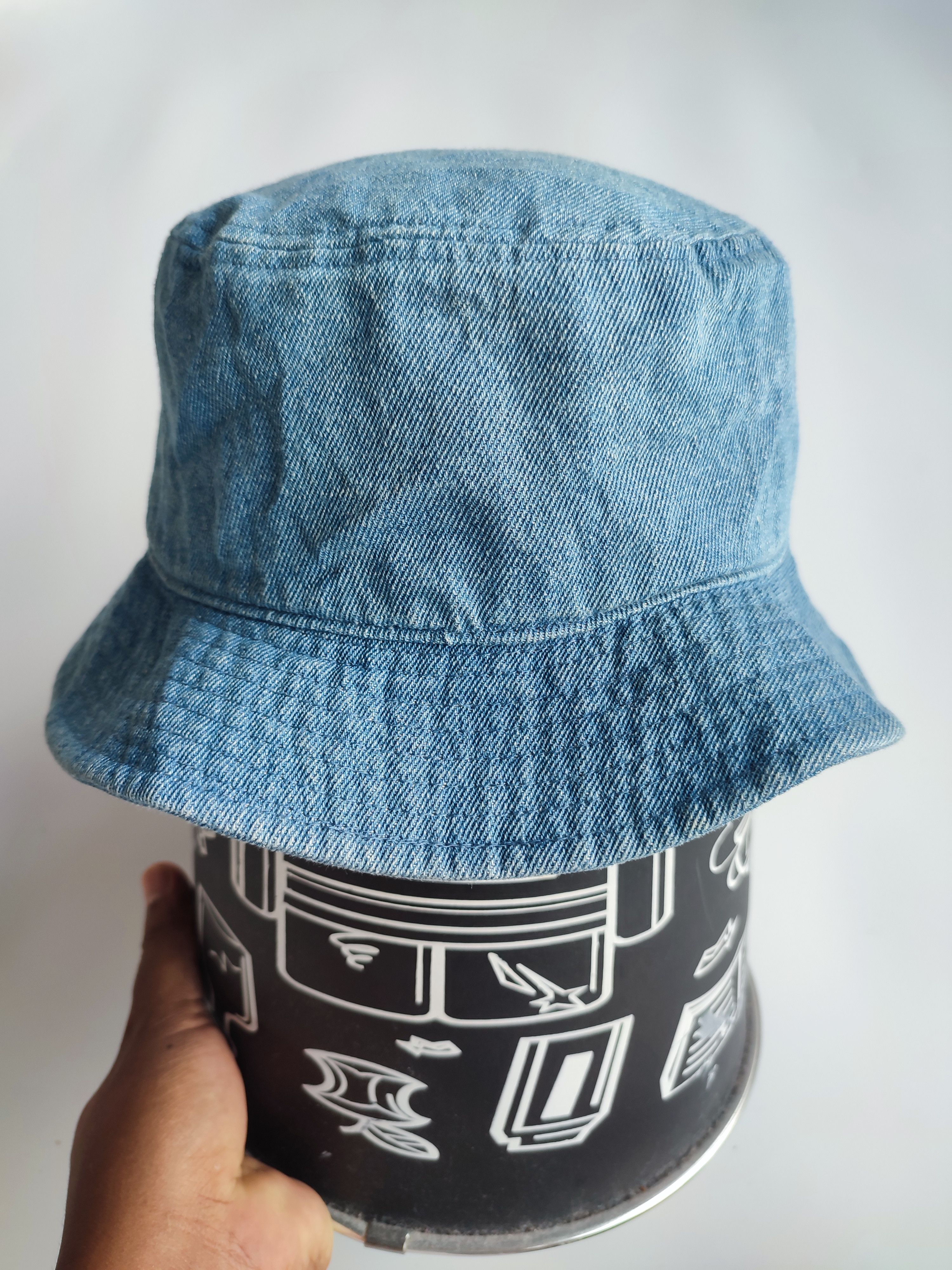 Stussy STUSSY X STREETWEAR DENIM BUCKET HAT Size ONE SIZE - 4 Thumbnail
