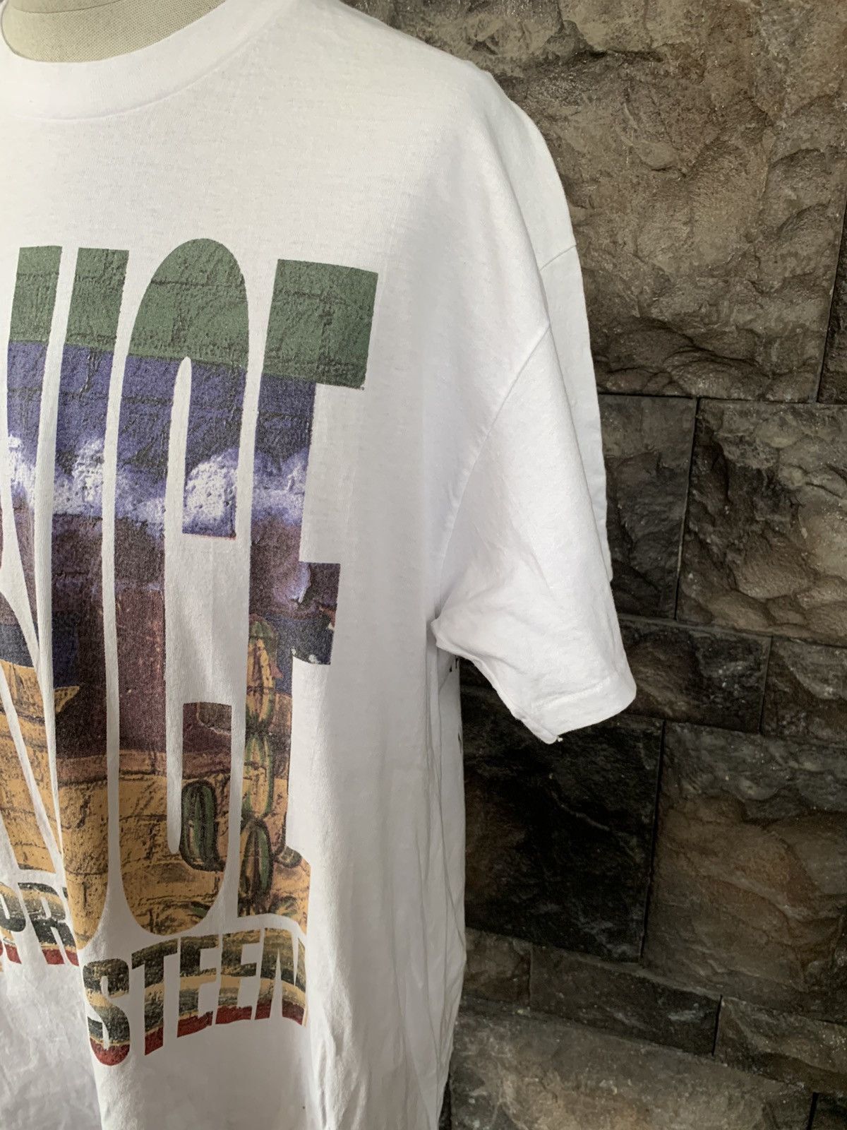 Vintage Vintage 90s Bruce Springsteen World Tour T shirt Size US XL / EU 56 / 4 - 4 Thumbnail