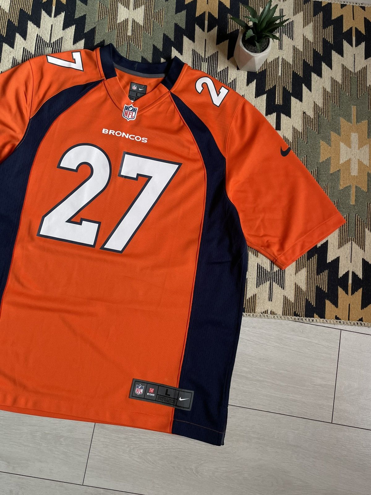 NFL × Nike Vintage Nike NFL Broncos #27 Casey Jersey Size US L / EU 52-54 / 3 - 3 Thumbnail