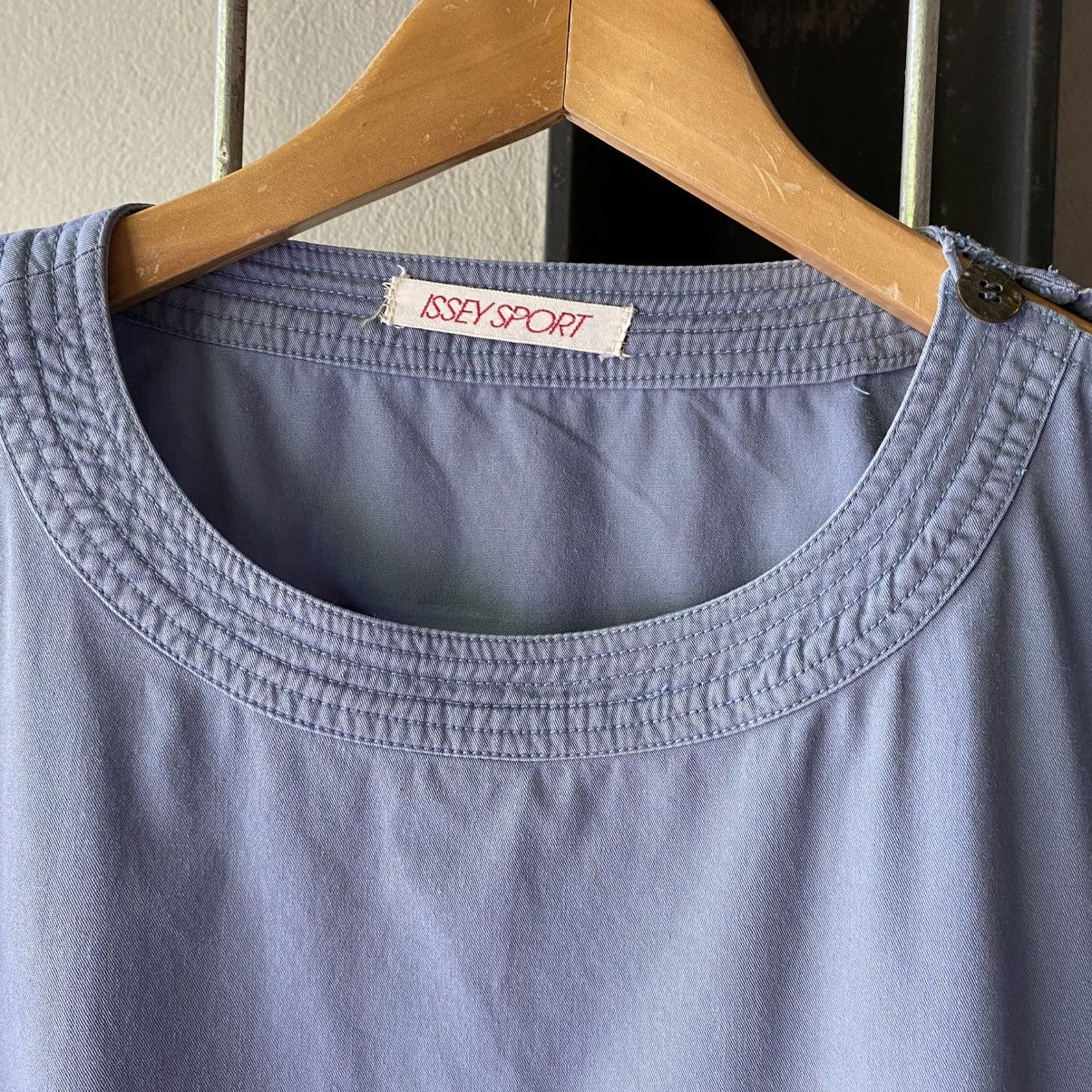 Issey Miyake ISSEY SPORT Sky Blue Pocket Hem Blouse Size XL / US 12-14 / IT 48-50 - 5 Thumbnail