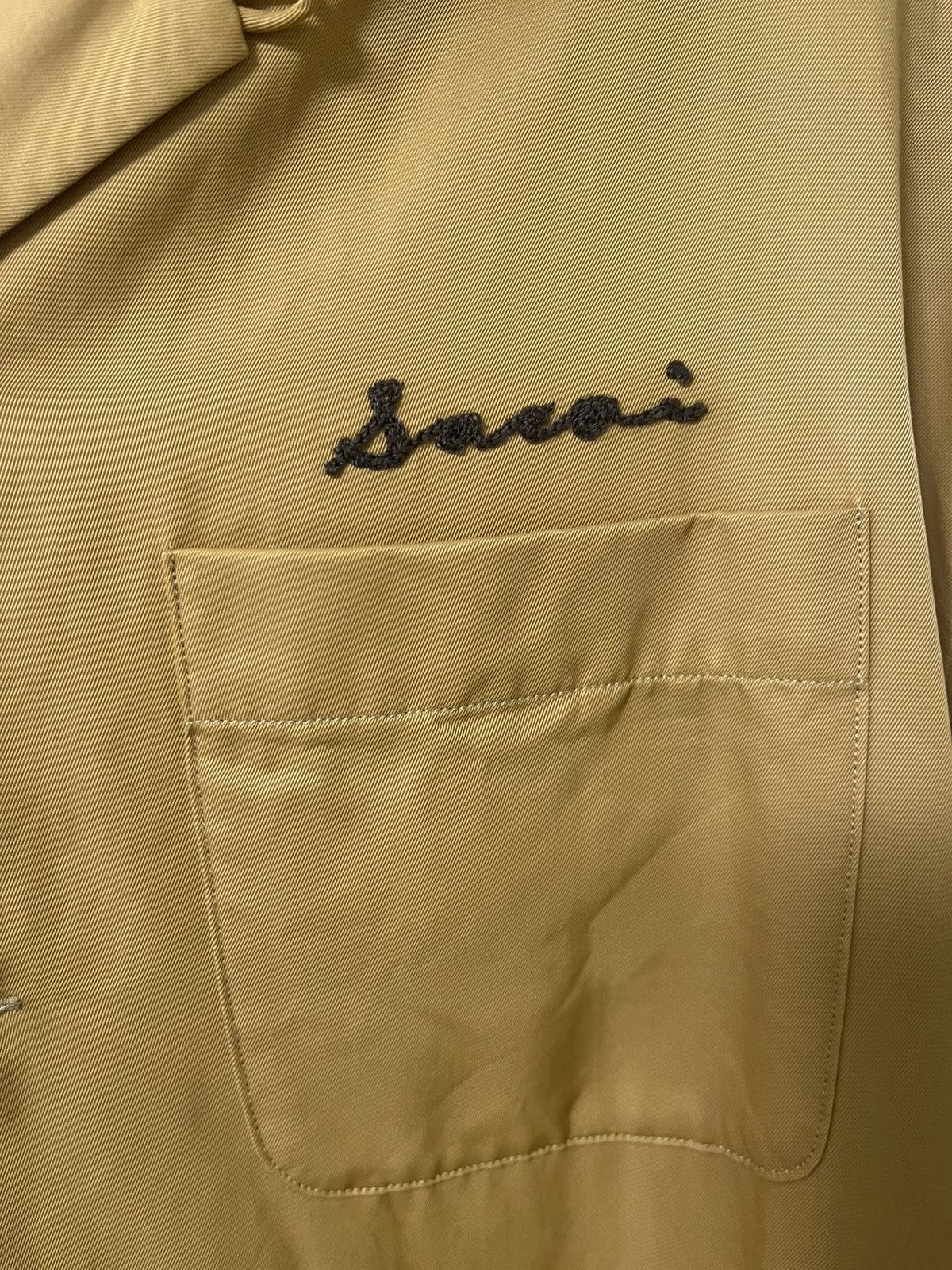 Sacai Sacai Cotton Twill Button Up Bowling Shirt. Sz 4 Size US XL / EU 56 / 4 - 6 Thumbnail