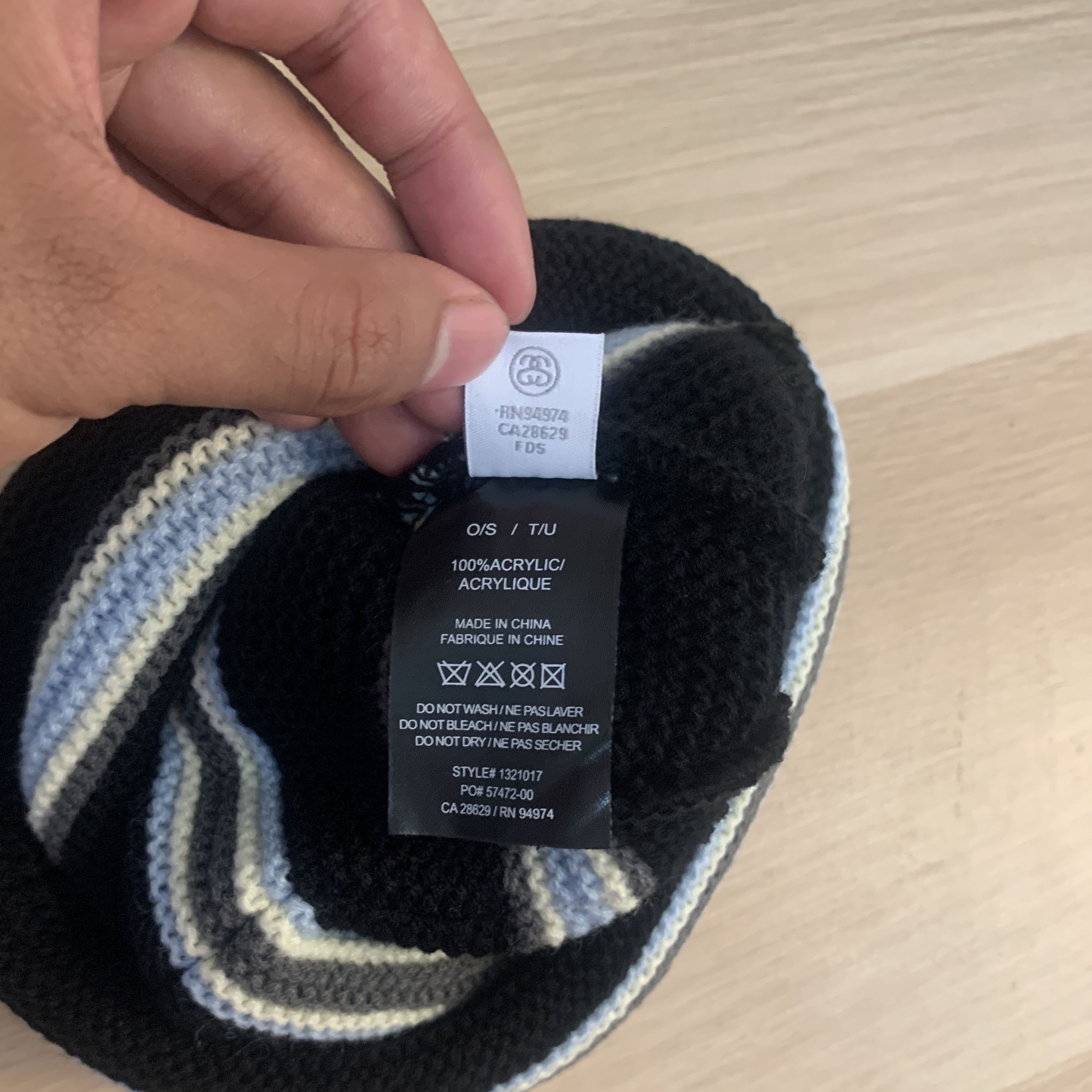 Stussy × Vintage Stussy triple stripe cuff beanie Size ONE SIZE - 4 Thumbnail