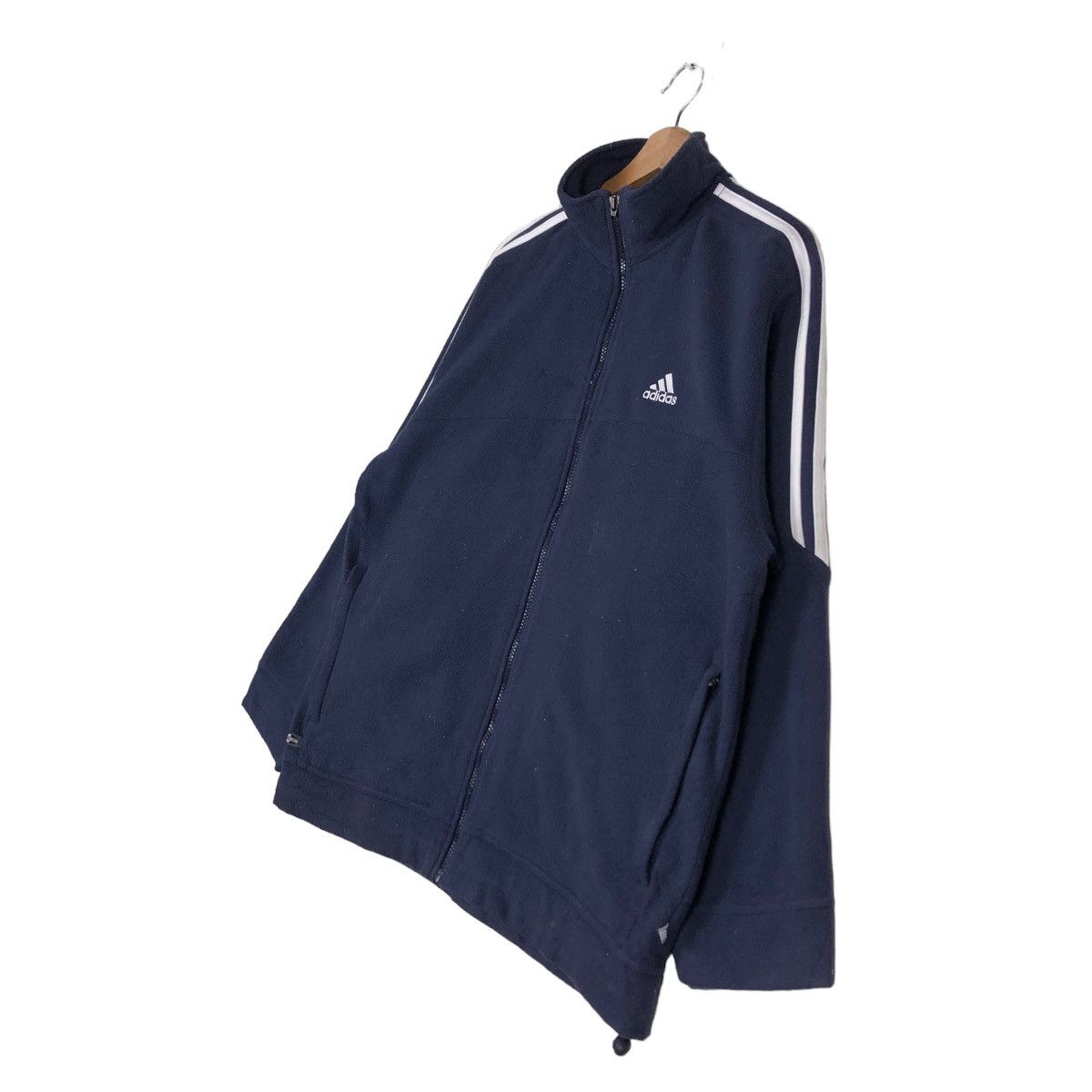 Adidas 🔥Training Wear Zipper Fleece Jacket Adidas Big Logo Size US L / EU 52-54 / 3 - 2 Thumbnail
