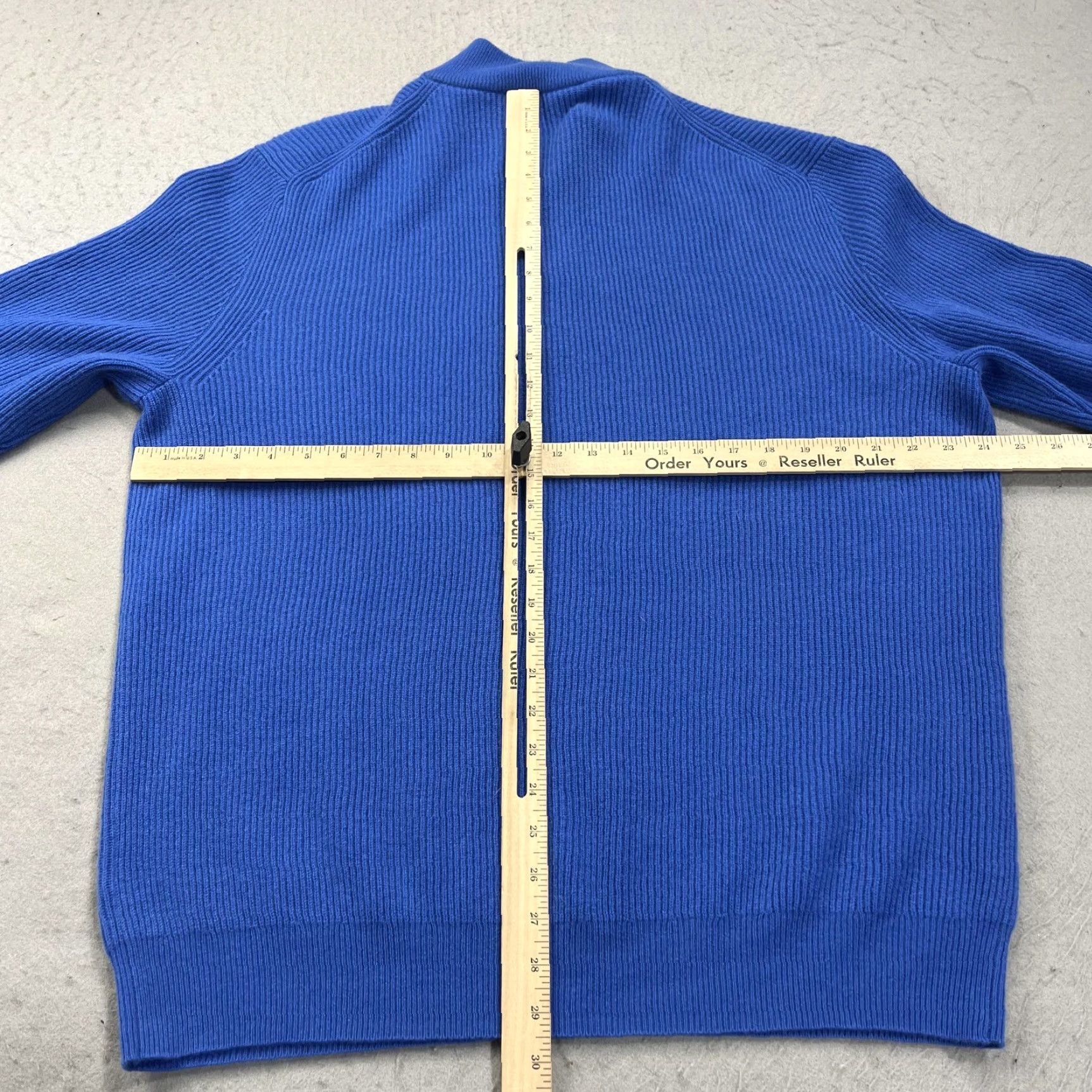 Vineyard Vines Vineyard Vines Sweater Mens XL Blue Cashmere 1/4 Zip Mock Neck Pullover Knit Preppy Size US XL / EU 56 / 4 - 7 Thumbnail