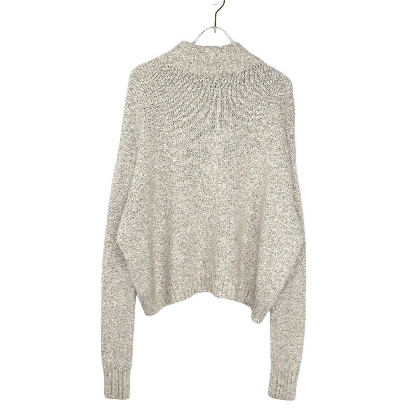 American Eagle Outfitters American Eagle Beige Turtleneck Sweater Medium Knit Cozycore Size M / US 6-8 / IT 42-44 - 3 Thumbnail