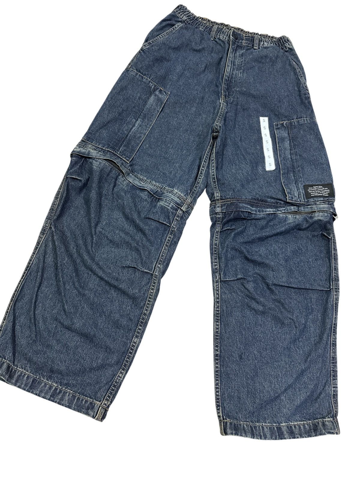 GU × Undercover Gu x Undercover denim Wide Cargo Baggy pants Size US 30 / EU 46 - 3 Thumbnail