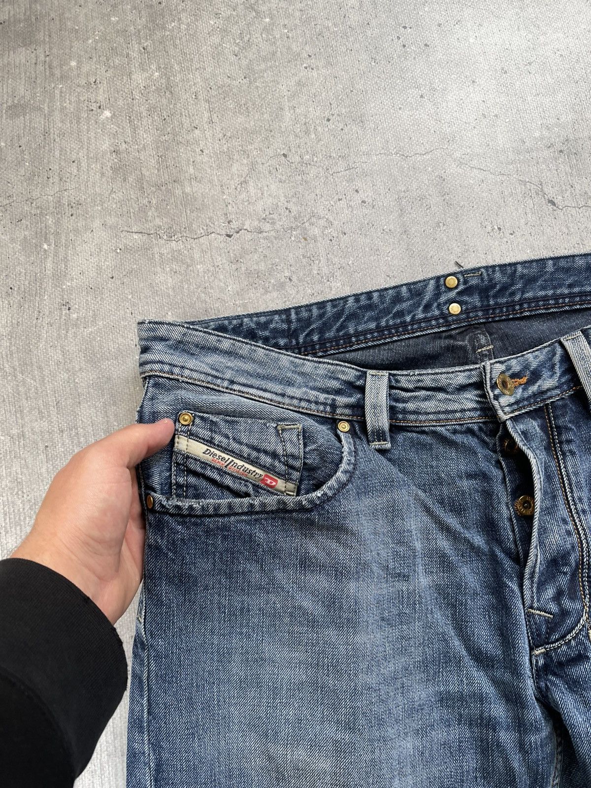 Diesel × Vintage Vintage Diesel Baggy Jeans Y2K Size US 36 / EU 52 - 5 Thumbnail