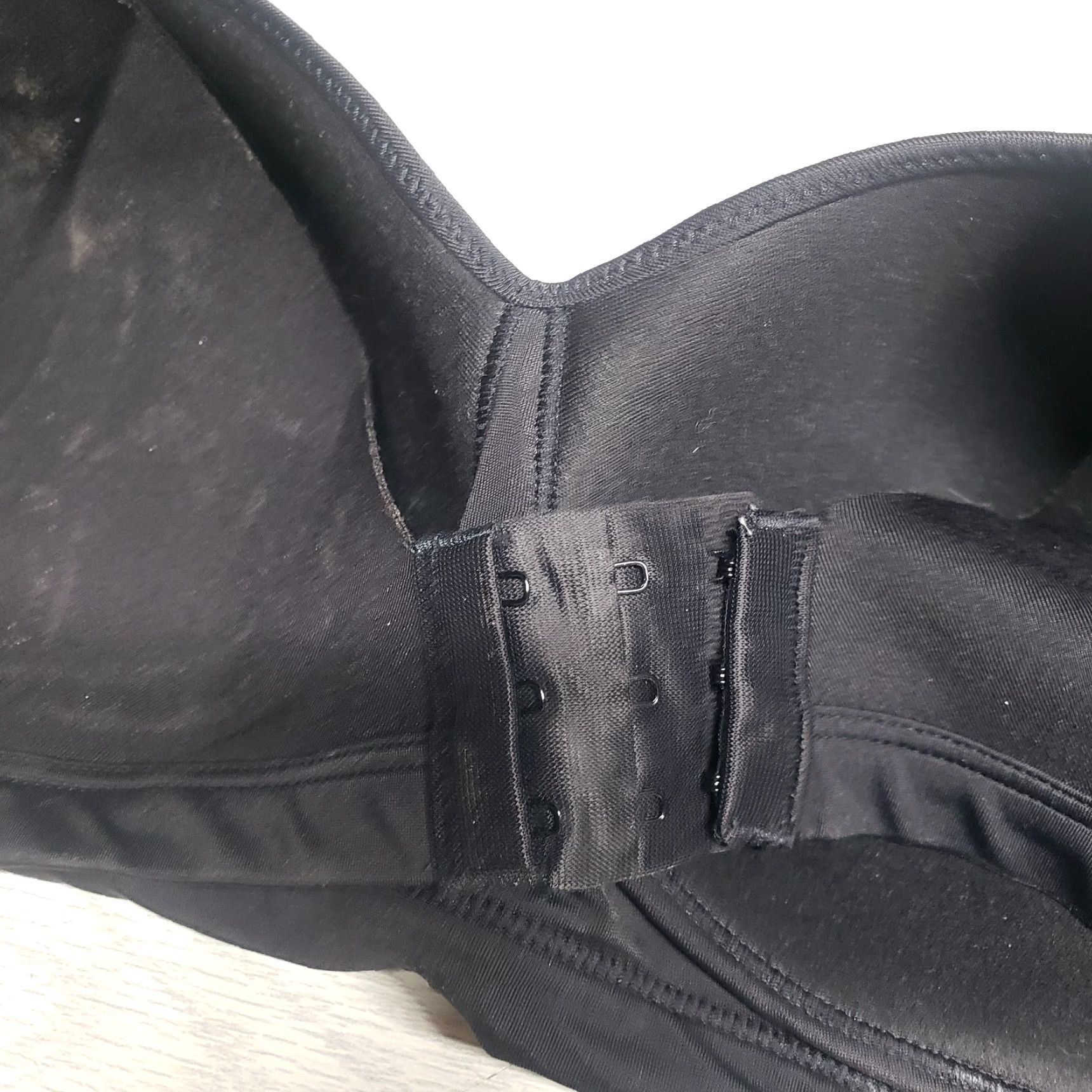 Vintage Warner's Bra 2XL Black Wireless Wide Strap T-Shirt Bra Womens Plus 2XL 32 Degrees Cool Vintage No Size ONE SIZE - 4 Thumbnail