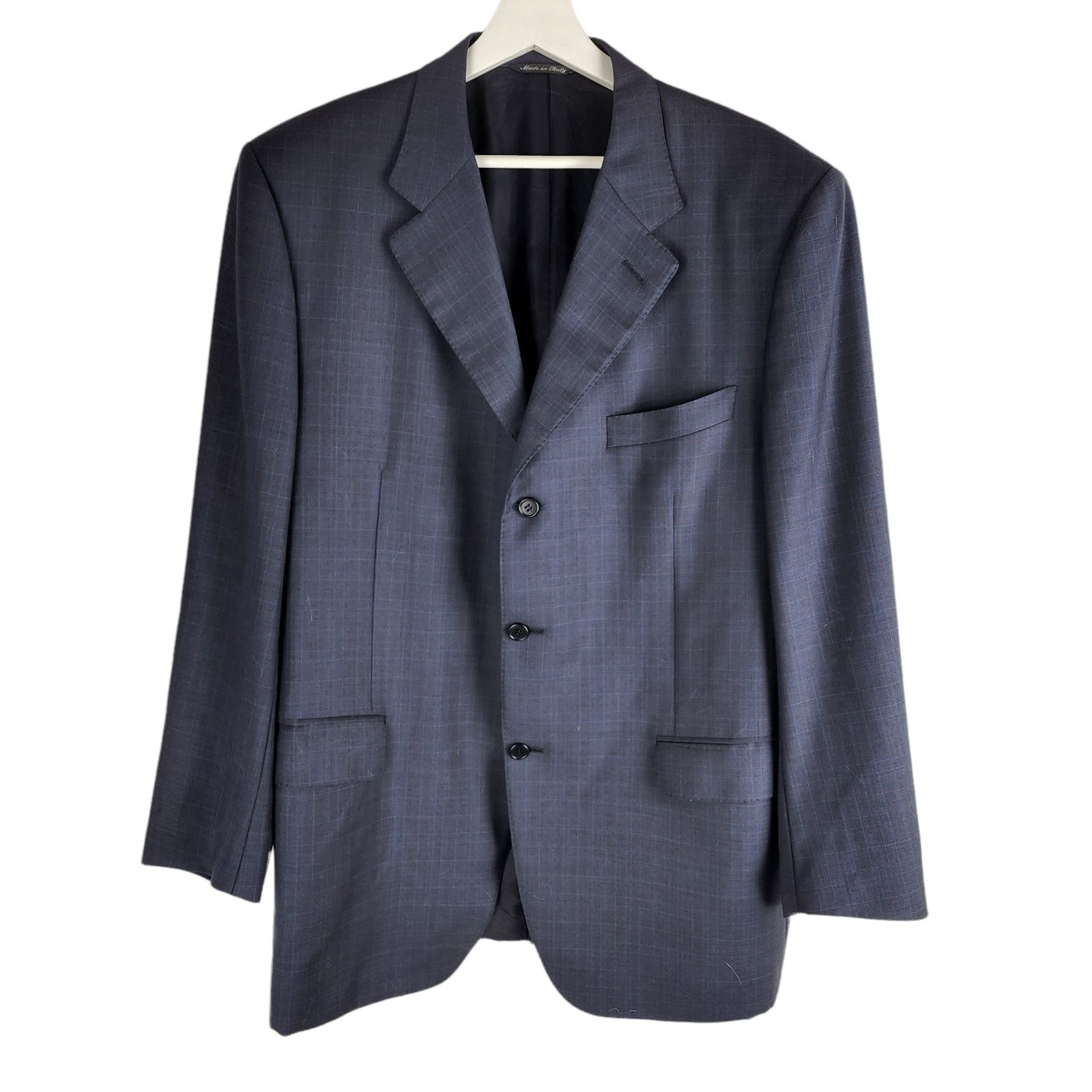 Canali Canali Super 120s Wool Three Button Pin Stripe Blazer 46R Size 46R - 1 Thumbnail