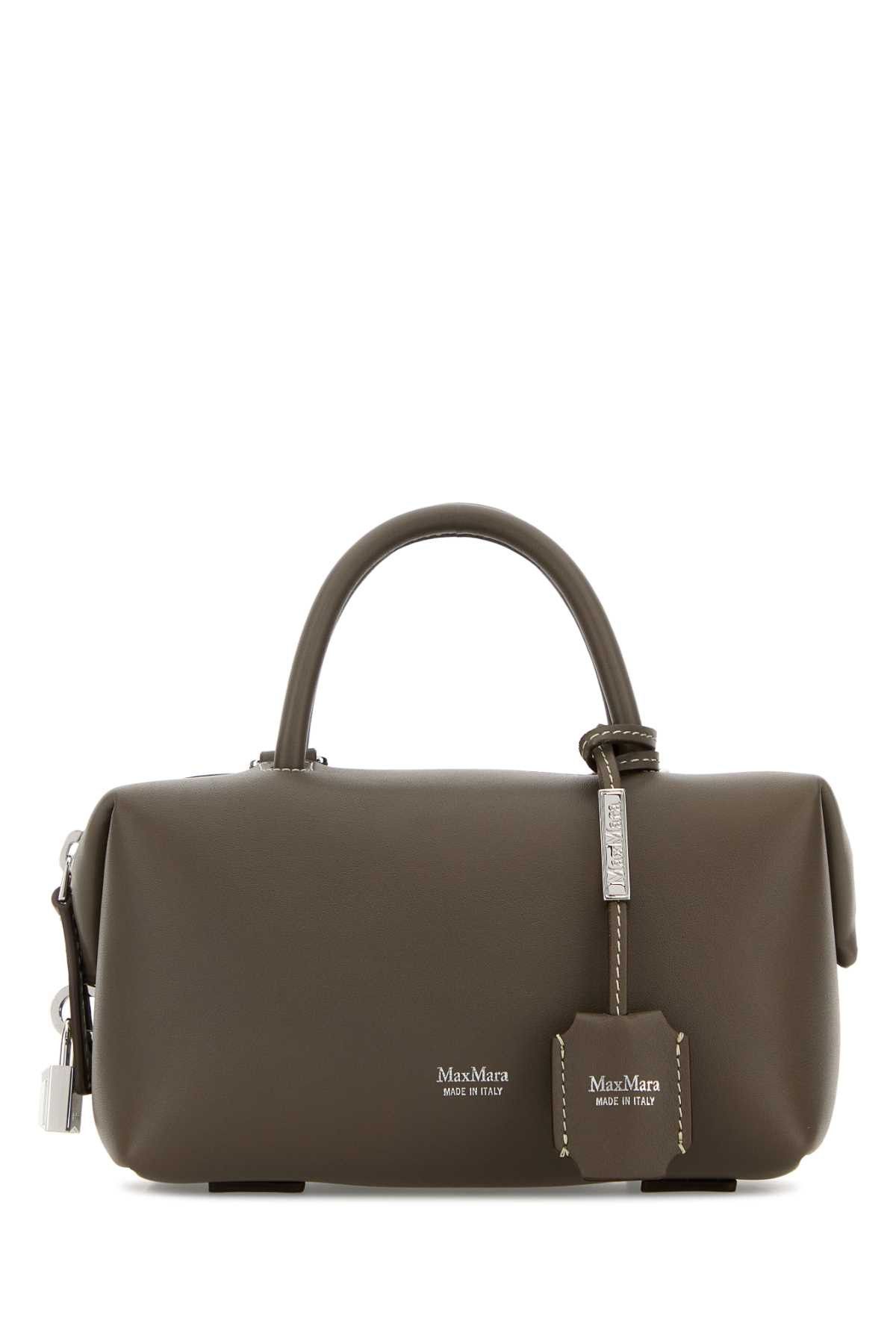 Max Mara Mud Leather Holdalls Handbag Size ONE SIZE - 1 Thumbnail