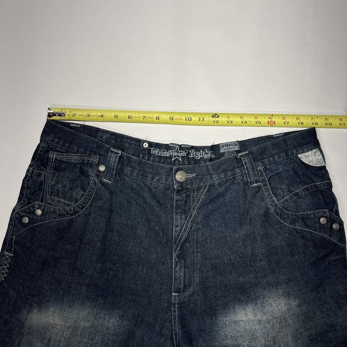 Vintage Infringement Raider Jeans Black Denim Straight Baggy Y2K Size US 40 / EU 56 - 21 Thumbnail