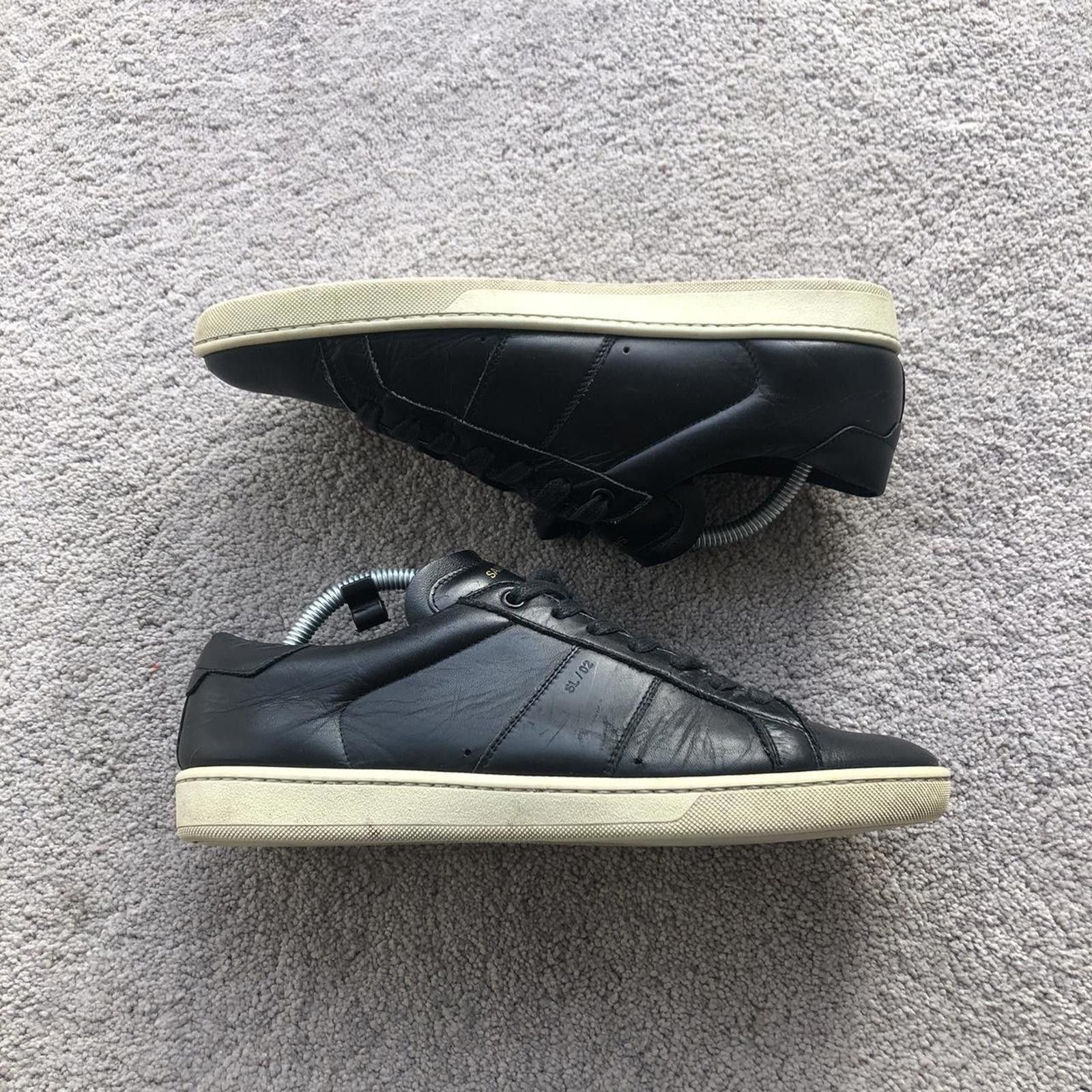 Saint Laurent Paris Saint Laurent SL/02 Leather Sneakers Size US 9 / EU 42 - 1 Thumbnail