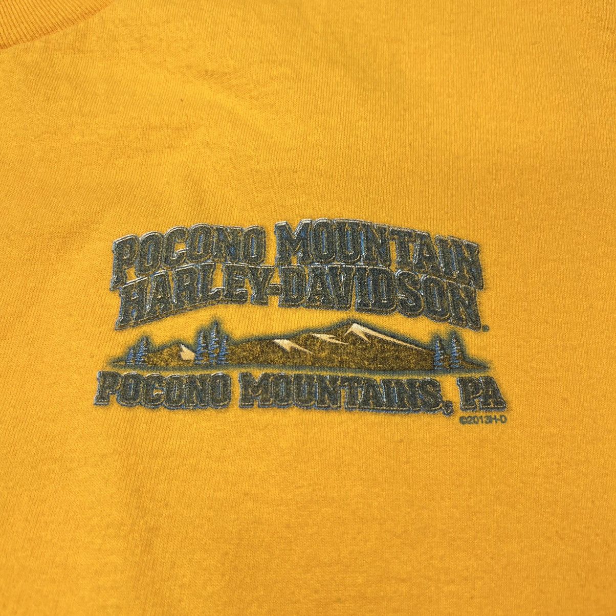 Harley Davidson Harley Davidson Tee Shirt Yellow Pocono PA Bike Motorcycle Size US L / EU 52-54 / 3 - 4 Thumbnail