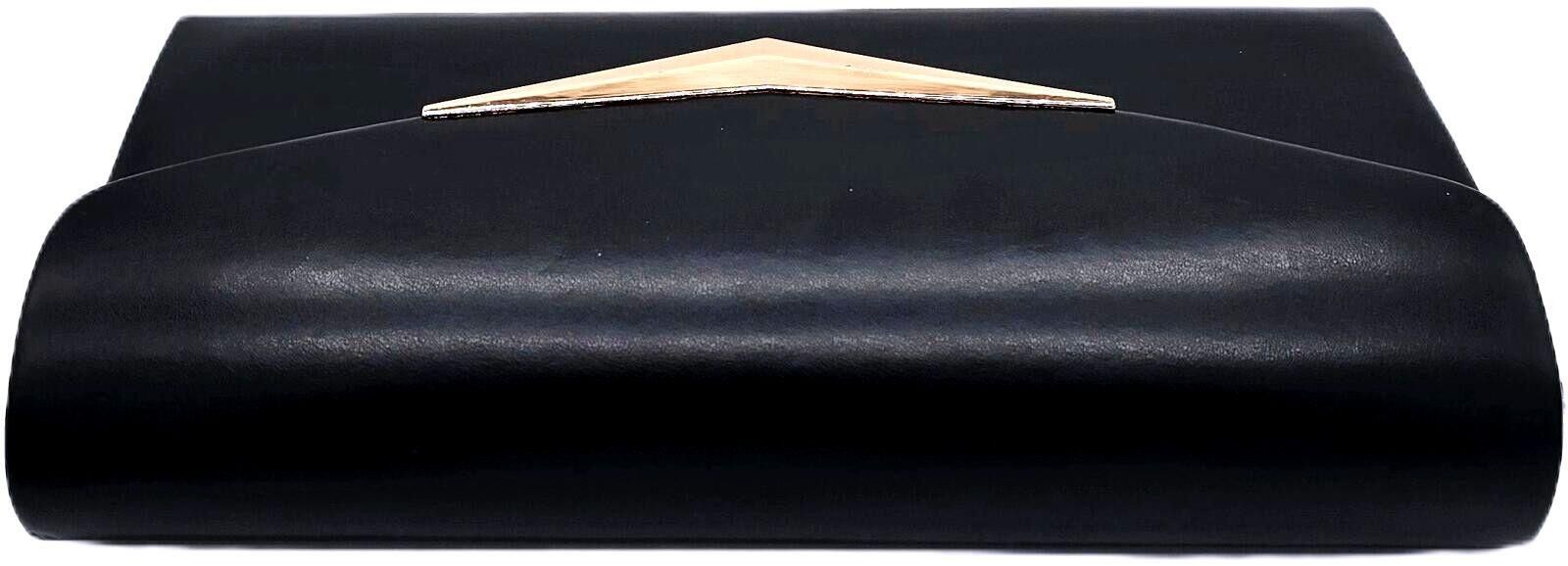 Genetic Manipulation Shinichiro Kuriya Elegant Black Clutch Purse with Gold Chain and Accent Size ONE SIZE - 4 Thumbnail