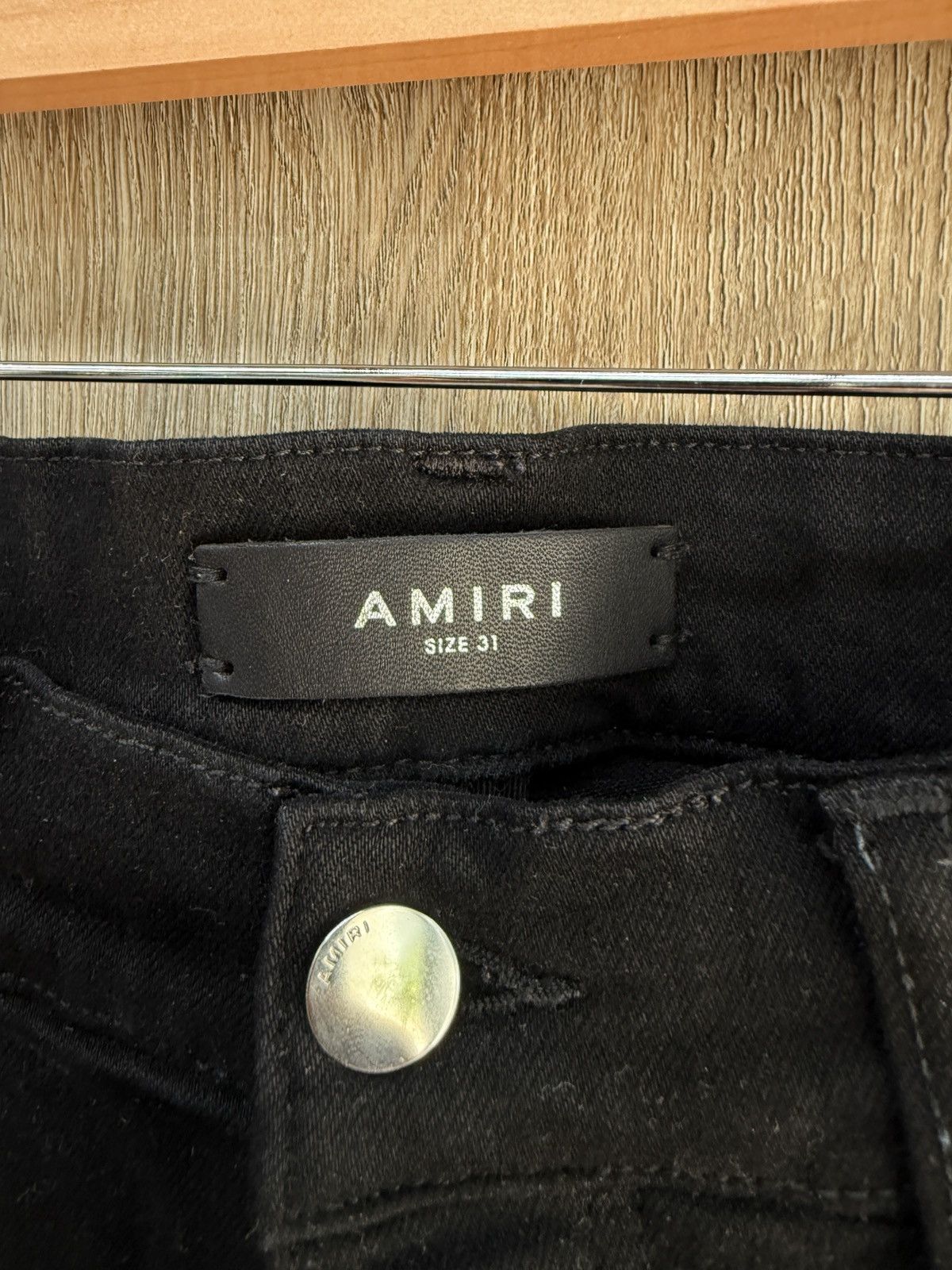 Amiri Amiri Black Denim Jeans Size US 31 - 4 Thumbnail