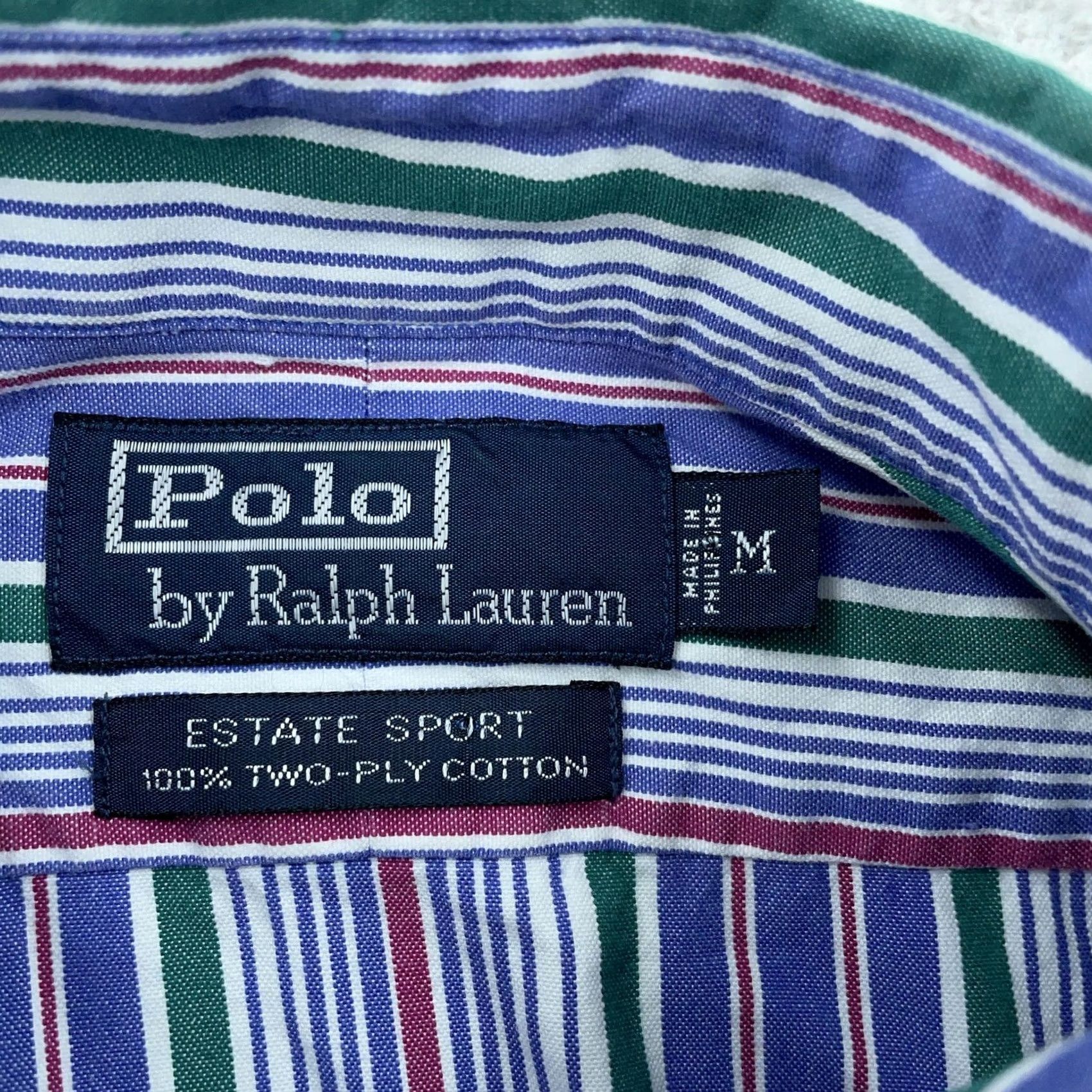 Polo Ralph Lauren Polo Ralph Lauren Shirt Men Medium Multicolor Striped Button-Up Collared Estate Sport Casual Short Sleeve? Size US M / EU 48-50 / 2 - 7 Thumbnail