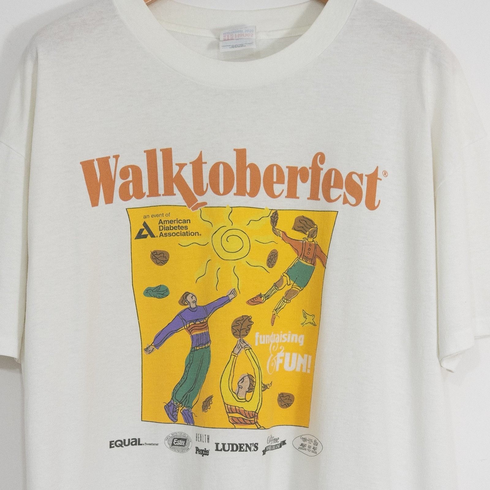 Vintage Vintage 90s Walktoberfest Boston T Shirt XL - Single Stitch Size US XL / EU 56 / 4 - 4 Thumbnail