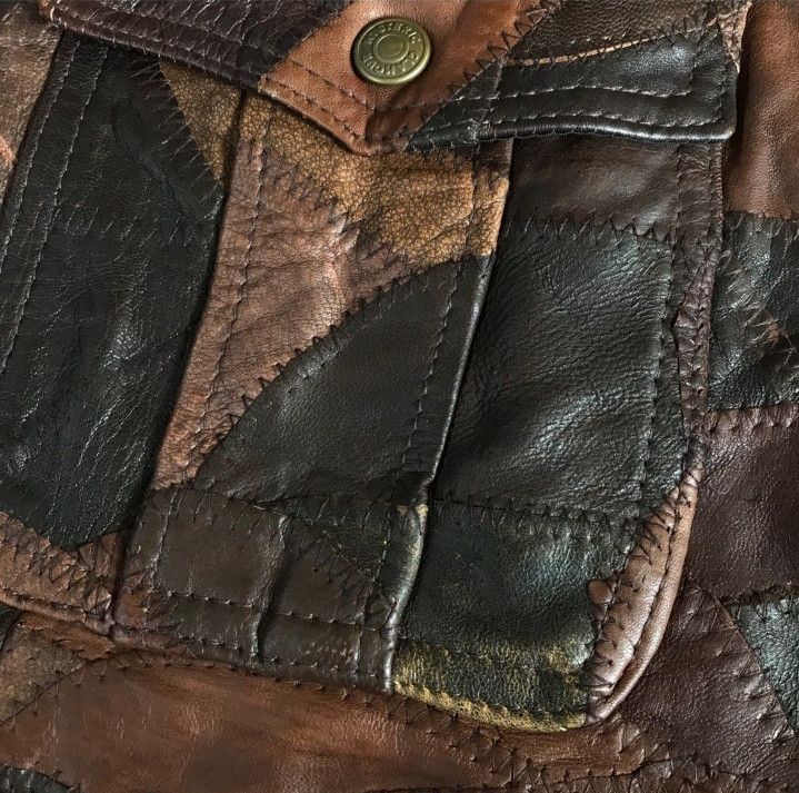 Hysteric Glamour Vintage Hysteric Glamour Patchwork Leather Jacket Size XS / US 0-2 / IT 36-38 - 5 Thumbnail