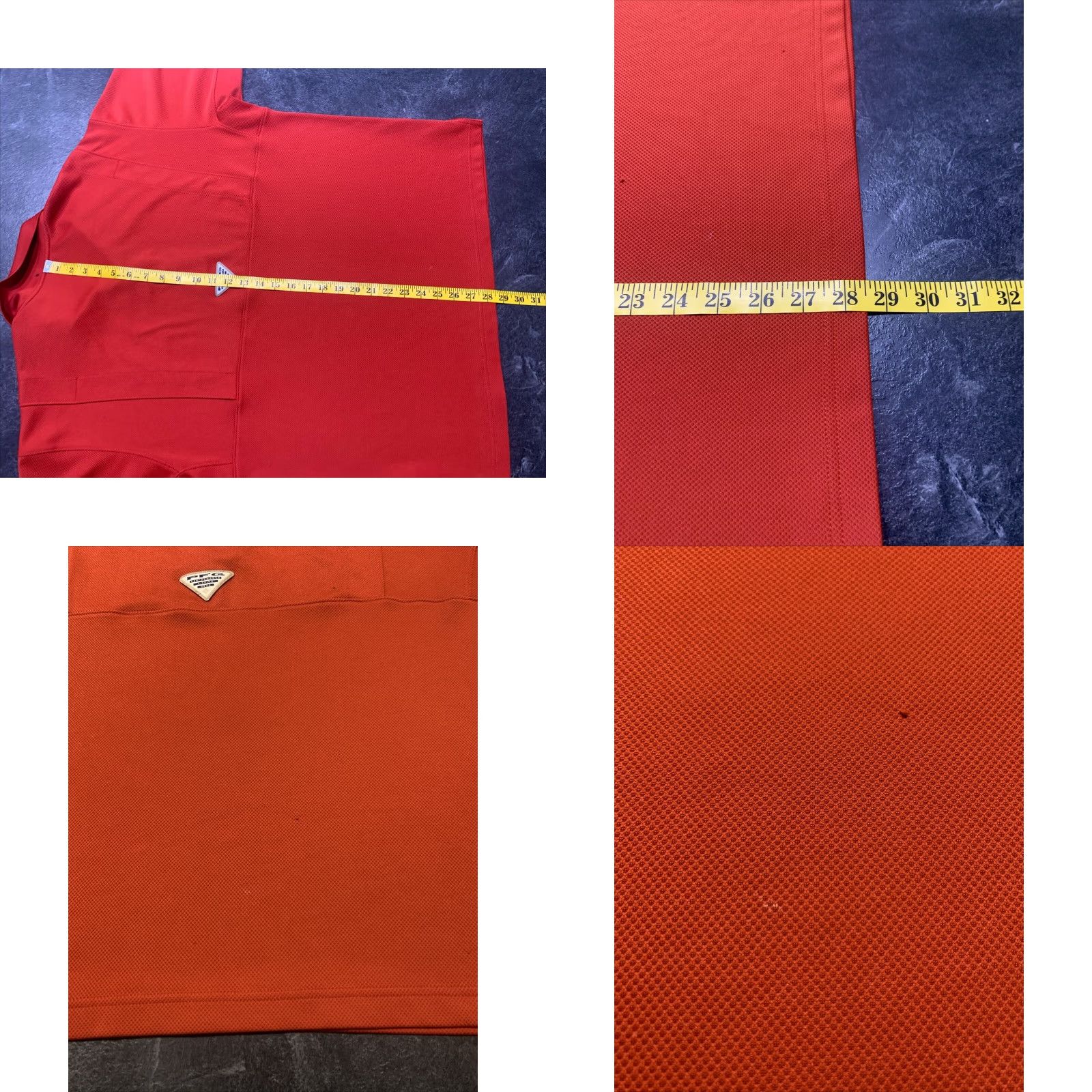 Vintage COLUMBIA PFG Fishing Shirt Polo Short Sleeve Men's Red L with Sweat Activated Cooling Size US L / EU 52-54 / 3 - 8 Thumbnail