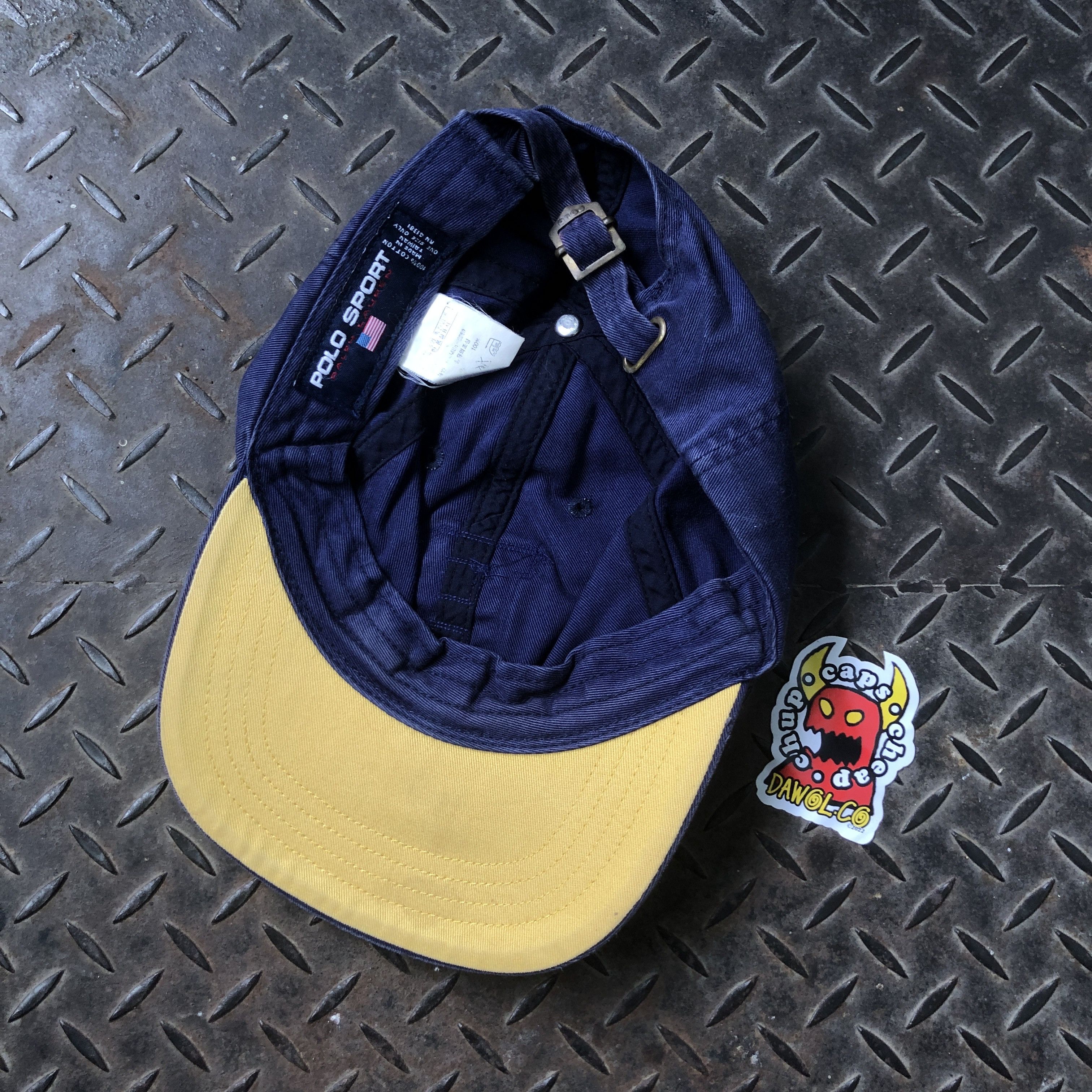 Polo Ralph Lauren 🔥RARE🔥 Vintage Polo Sport Ralph Lauren Logo Sunfaded Hat Size ONE SIZE - 6 Thumbnail