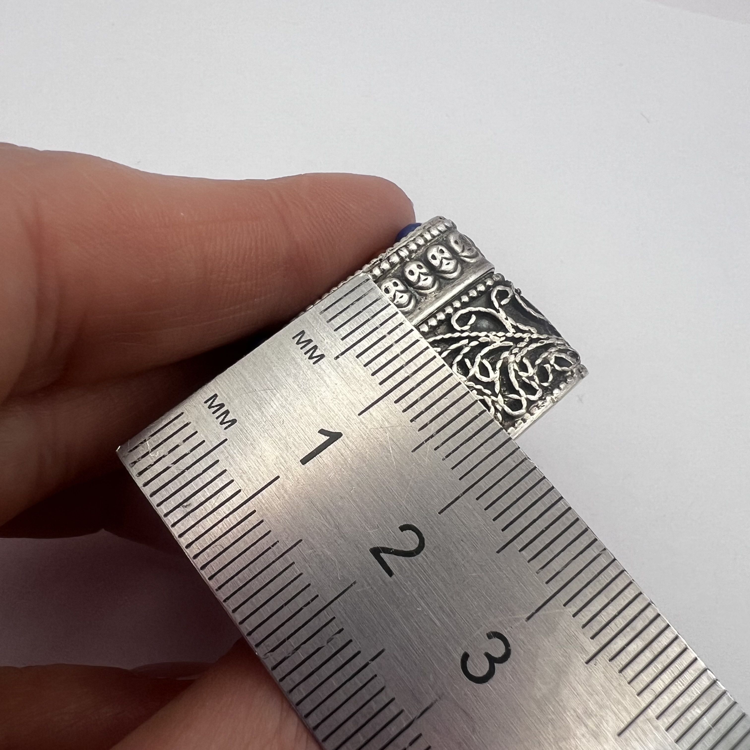 Vintage Vintage Sterling Silver 925 Filigree Heart Trinket Pill Box Size ONE SIZE - 8 Thumbnail