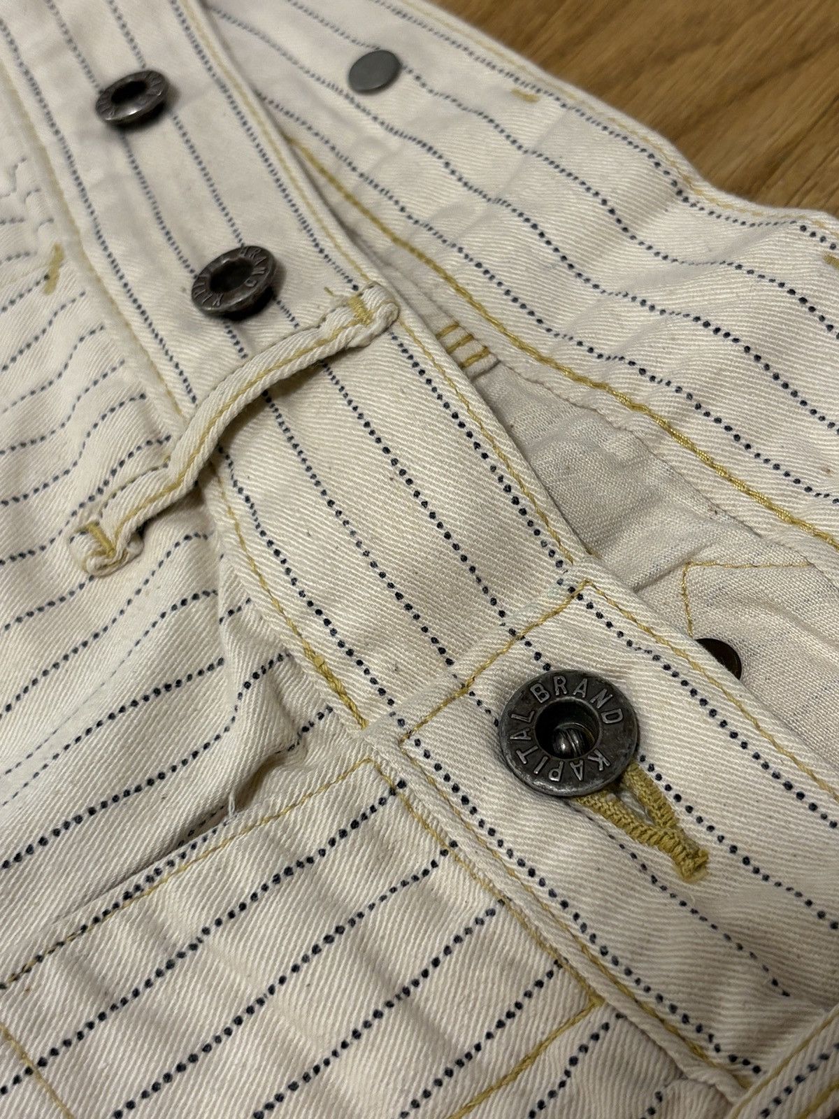 Kapital × Kapital Kountry Kapital Hickory Stripe Lumber Pants Size US 32 / EU 48 - 4 Thumbnail