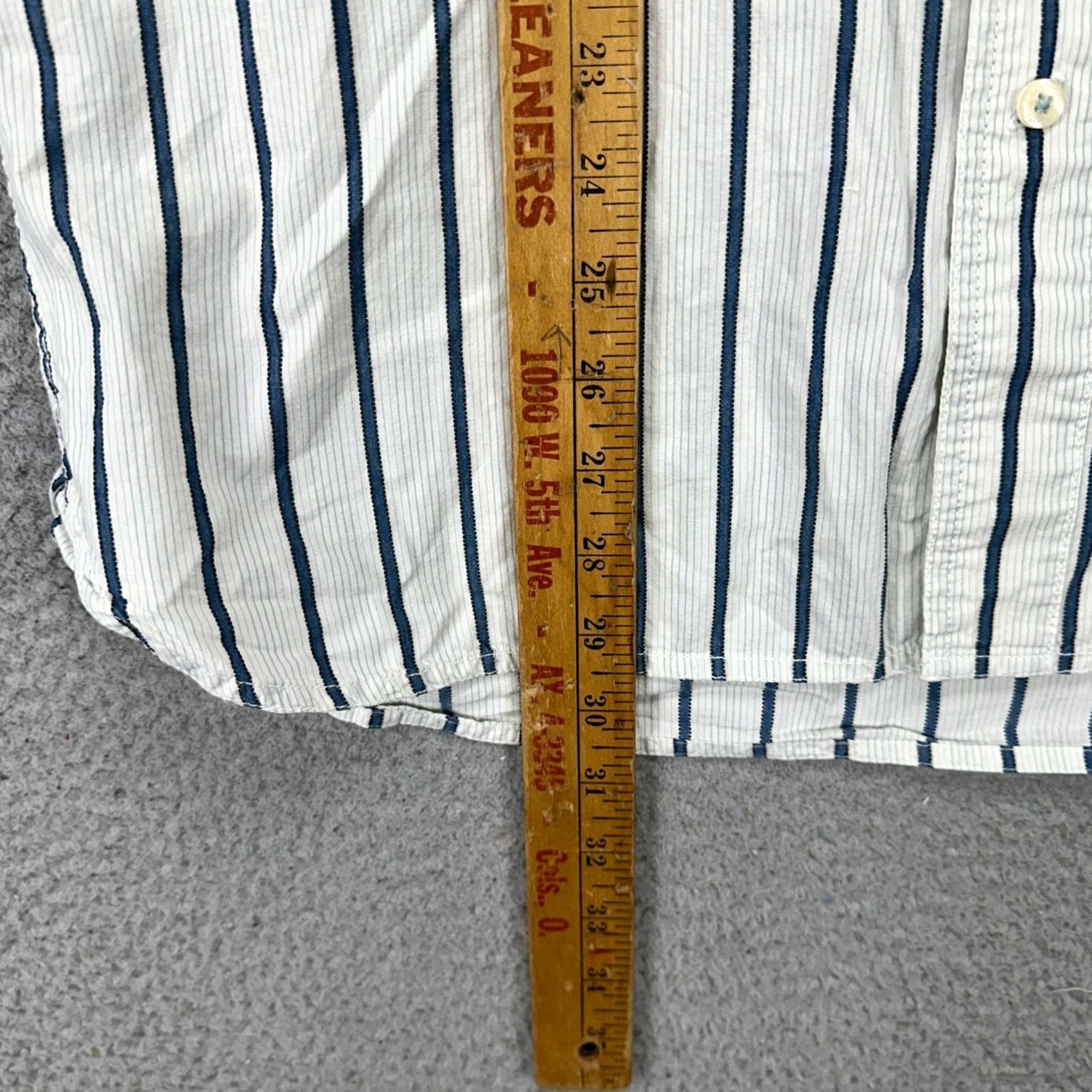 Timberland Timberland Button Up Shirt Small White Blue Stripe Pocket Organic Cotton NEW Mens S Long Sleeve Collared Pocketed Classic Fit Size US S / EU 44-46 / 1 - 7 Thumbnail