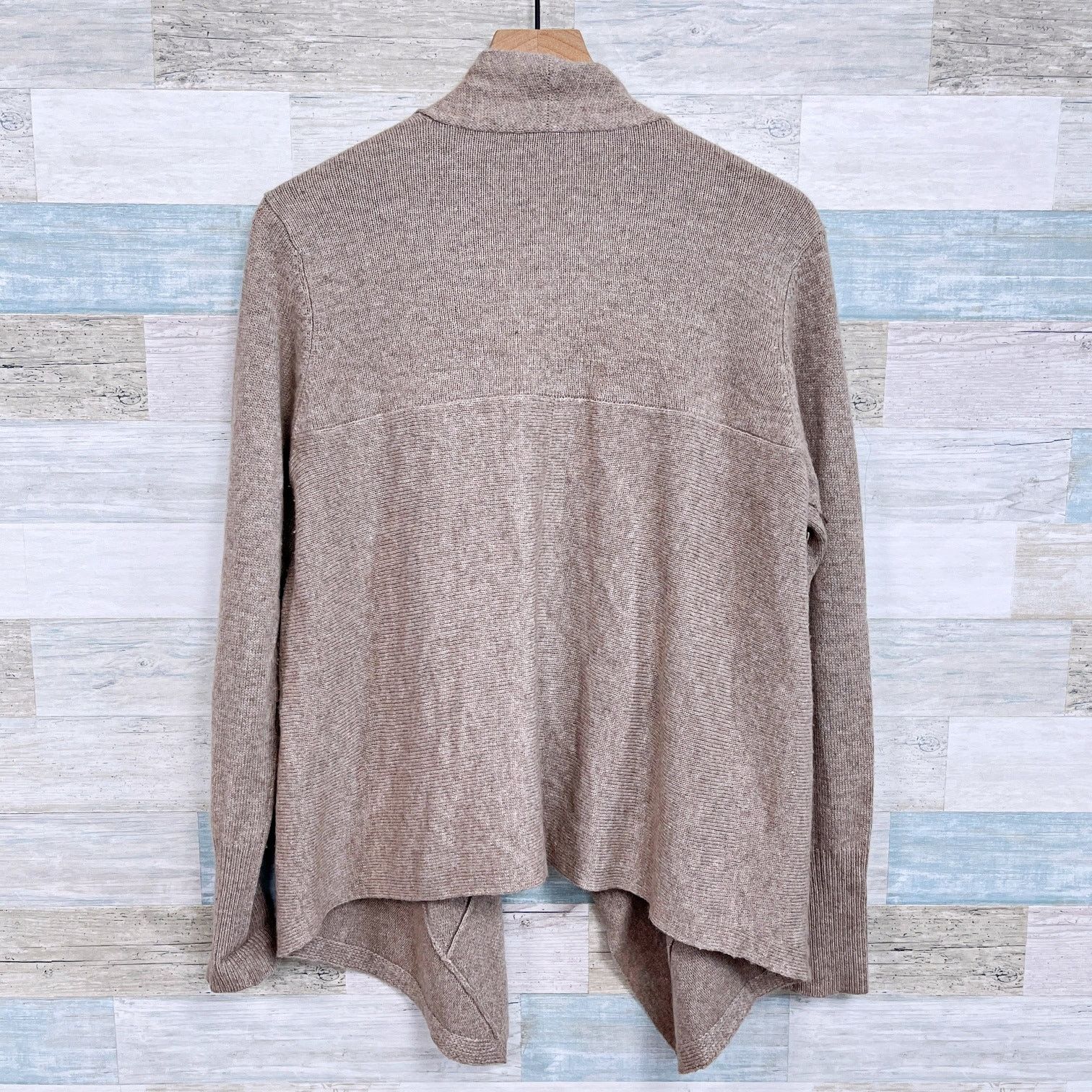 Eileen Fisher Eileen Fisher Wool Yak Blend Shawl Cardigan Sweater Taupe M Size M / US 6-8 / IT 42-44 - 3 Thumbnail