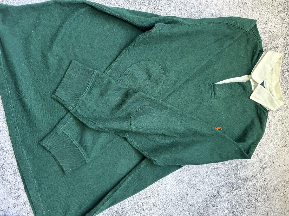 Polo Ralph Lauren Vintage Polo Ralph Lauren Sweatshirt Green Fit Orange Logo Size US L / EU 52-54 / 3 - 9 Thumbnail