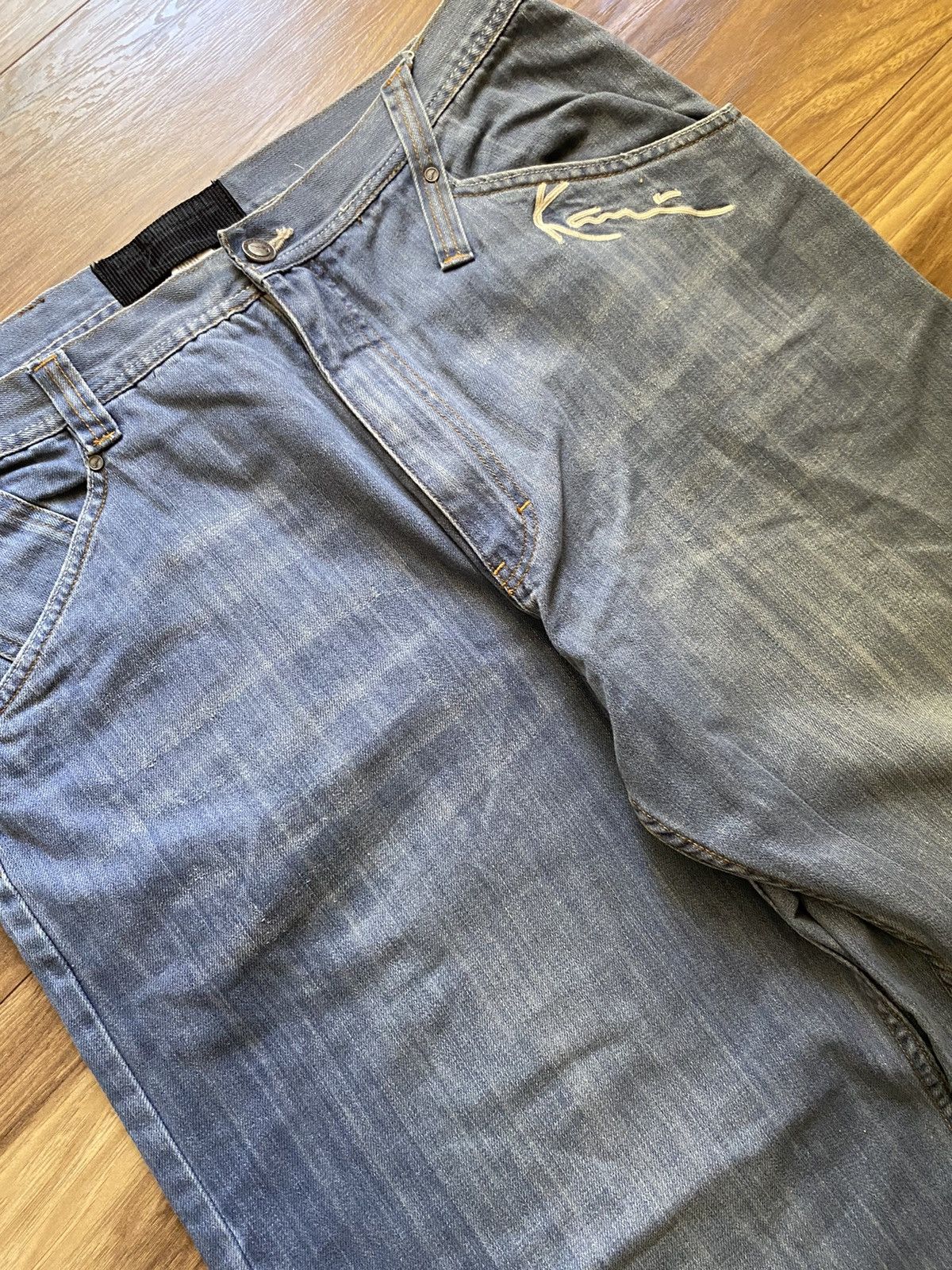 Fubu × Karl Kani × Vintage Karl Kani Vintage Baggy Pants,Sk8,Baggy Fit,Rap Size US 38 / EU 54 - 9 Thumbnail