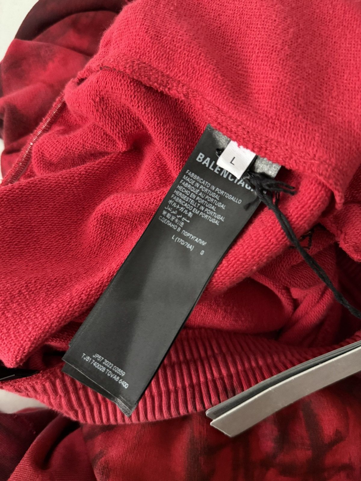 Balenciaga Balenciaga SS23 Red Skater Graffiti Sweatpants Sz.L Size US 36 / EU 52 - 11 Thumbnail