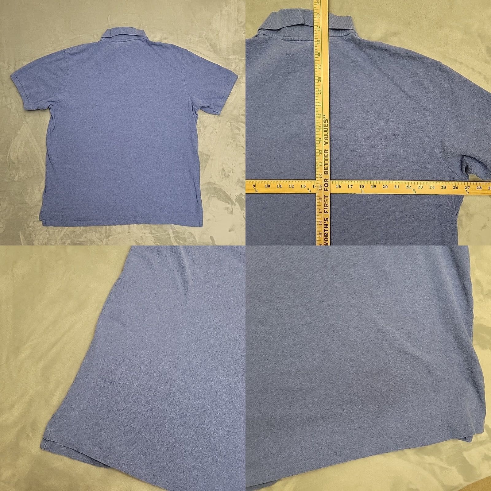 Polo Ralph Lauren Polo Ralph Lauren Shirt Mens 3XLT Blue 100% Cotton Red Pony Golf Casual Classic Shirt Mens 3XLT Blue Cotton Polo Size US XXL / EU 58 / 5 - 8 Thumbnail