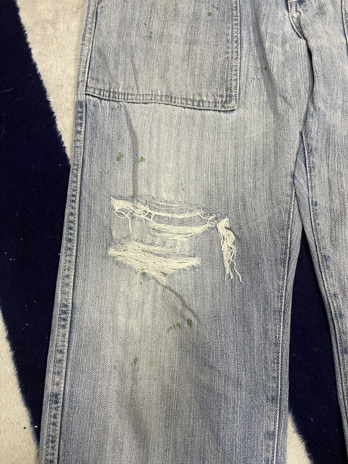 Global Work × Japanese Brand Global Work Distressed Jeans (13) Size US 36 / EU 52 - 14 Thumbnail