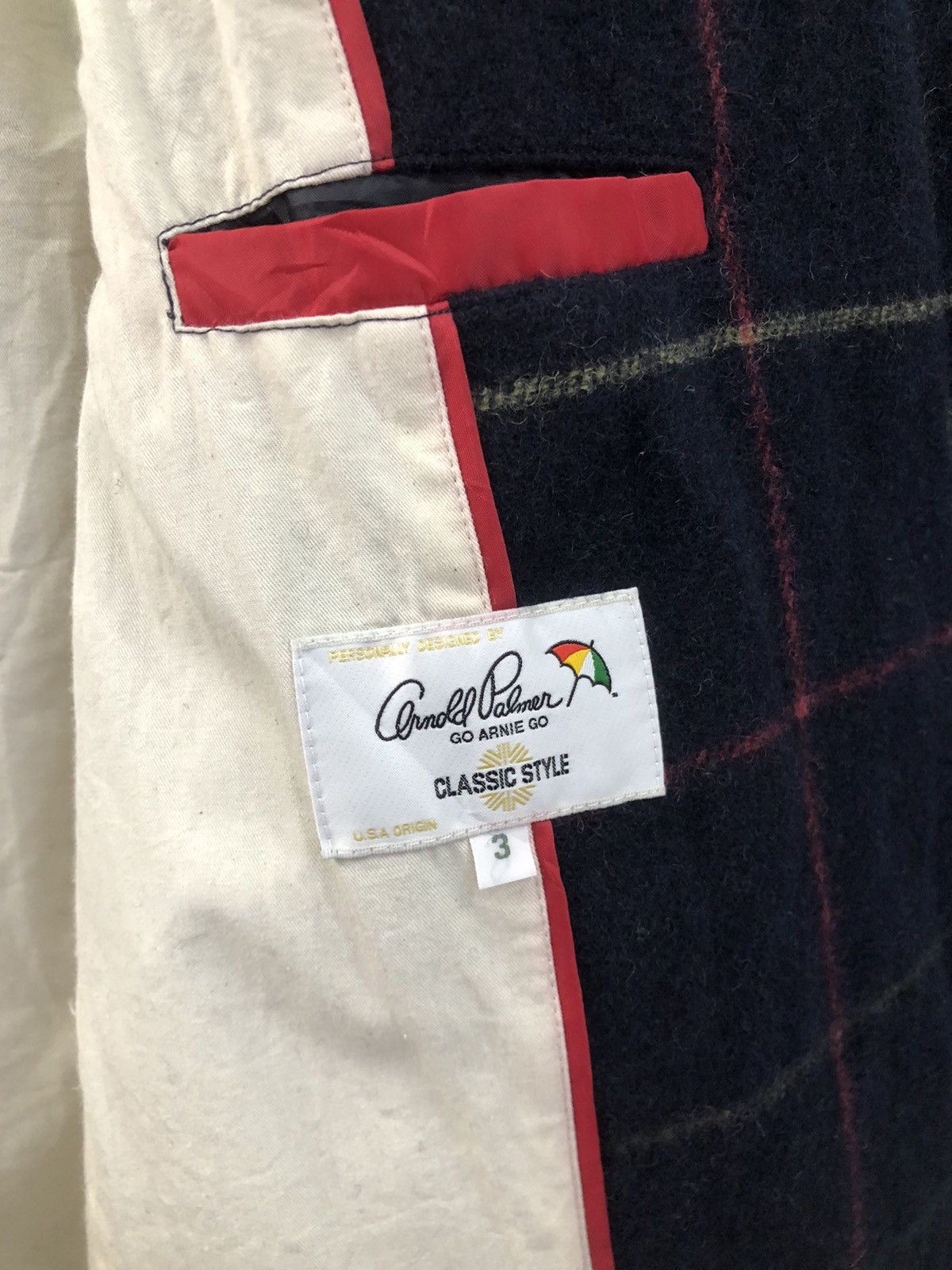 Japanese Brand Arnold Palmer Japan Wool Check Peacoat Women’s 90s Size S / US 4 / IT 40 - 9 Thumbnail