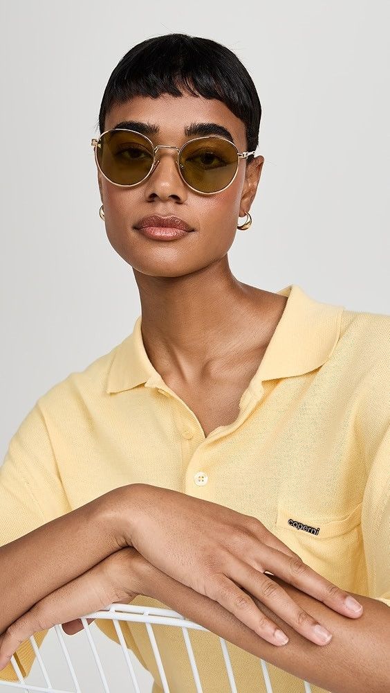Miu Miu NEW Miu Miu MU55ZS 5AK07O Round Unisex Sunglasses 0MU 55ZS Size ONE SIZE - 4 Thumbnail