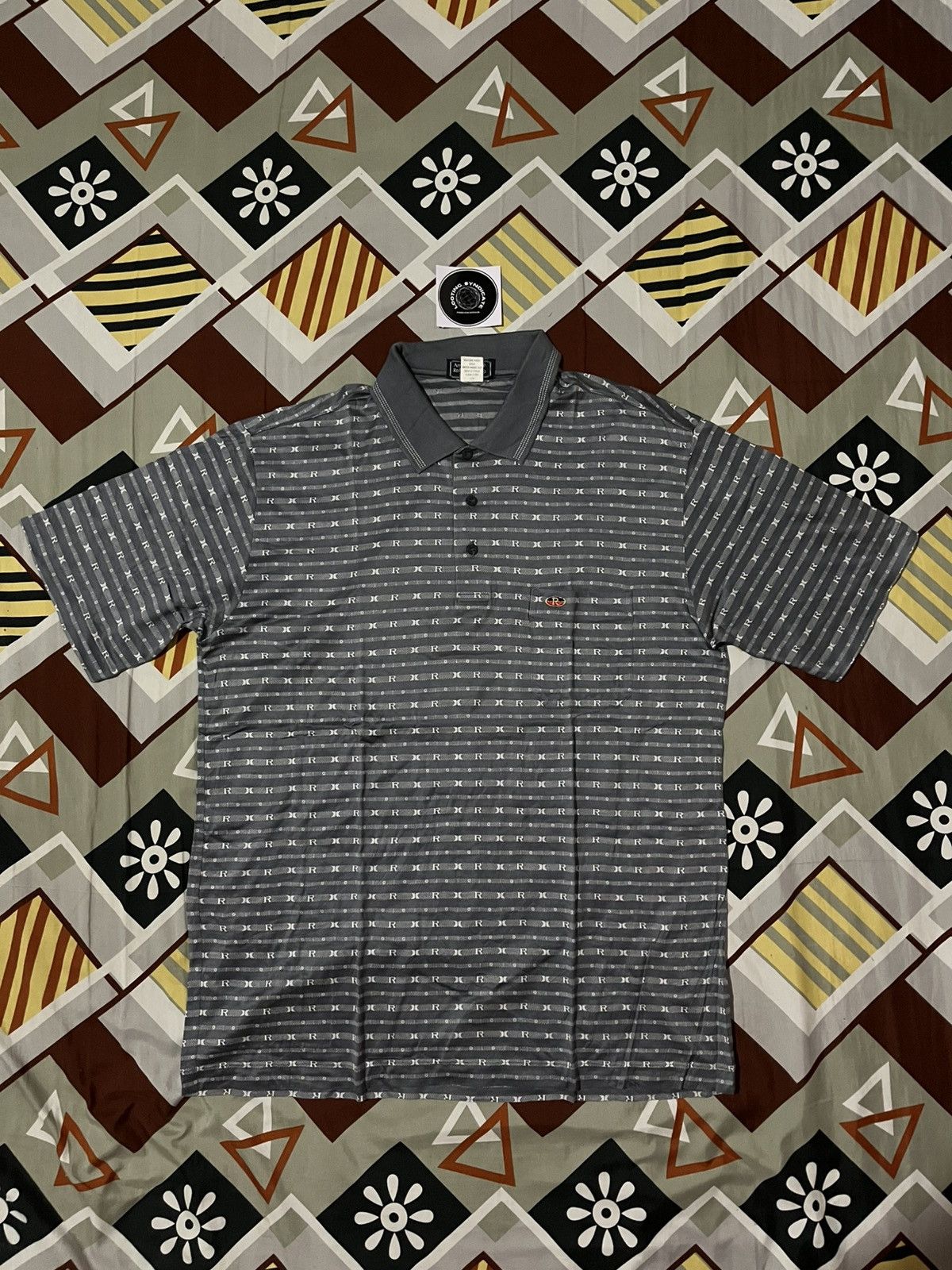 Designer × Vintage 🔥 Vintage Ambassador Roberta Italy AOP Polo Shirt Size US L / EU 52-54 / 3 - 1 Thumbnail