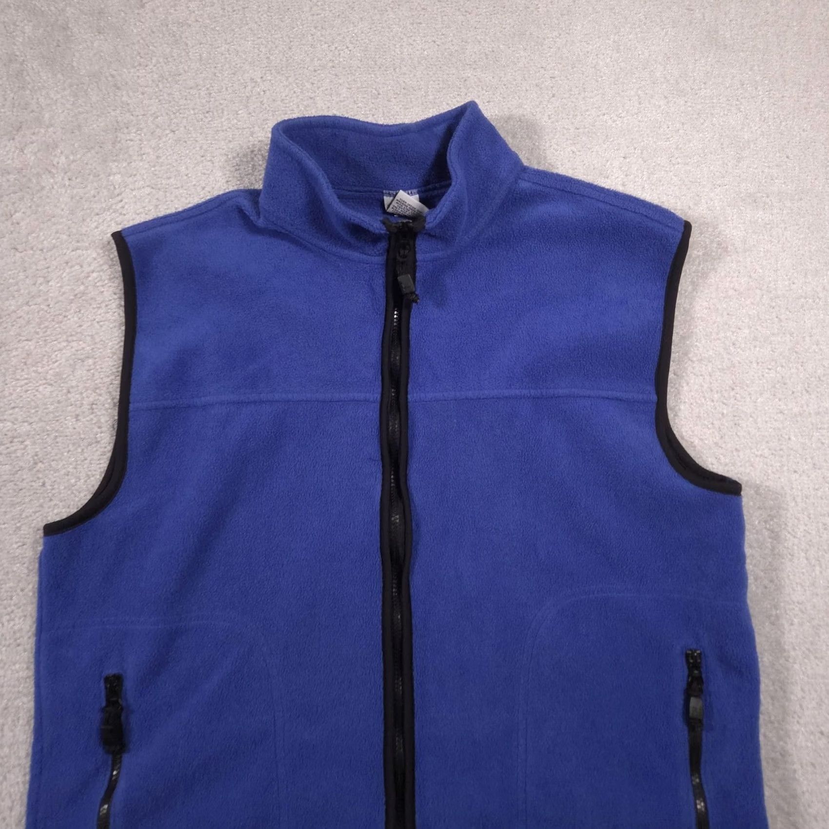Old Navy Old Navy Vest Mens XL Blue Fleece Full Zip Stand Collar Pockets Outdoor Casual Size US XL / EU 56 / 4 - 2 Thumbnail