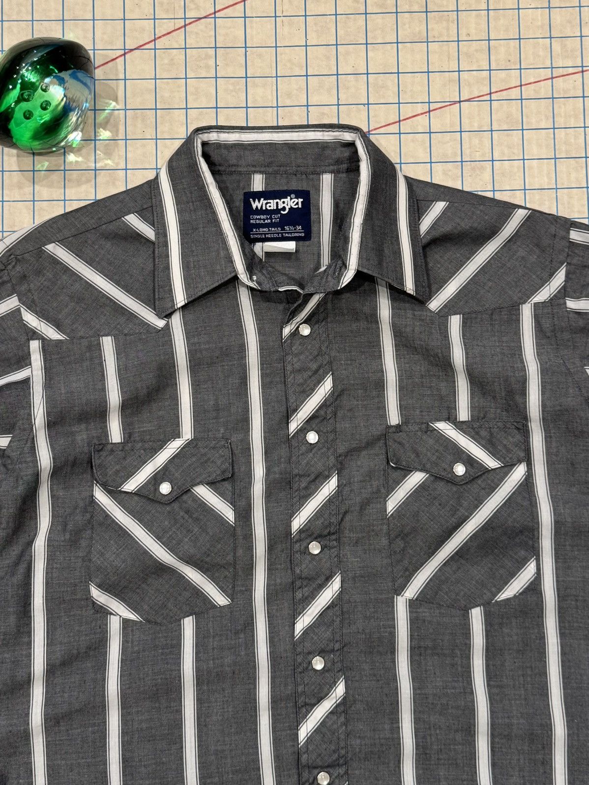 Wrangler Wrangler Western Wear Lightweight Pearl Snap Button Up 16.5 Size US L / EU 52-54 / 3 - 3 Thumbnail