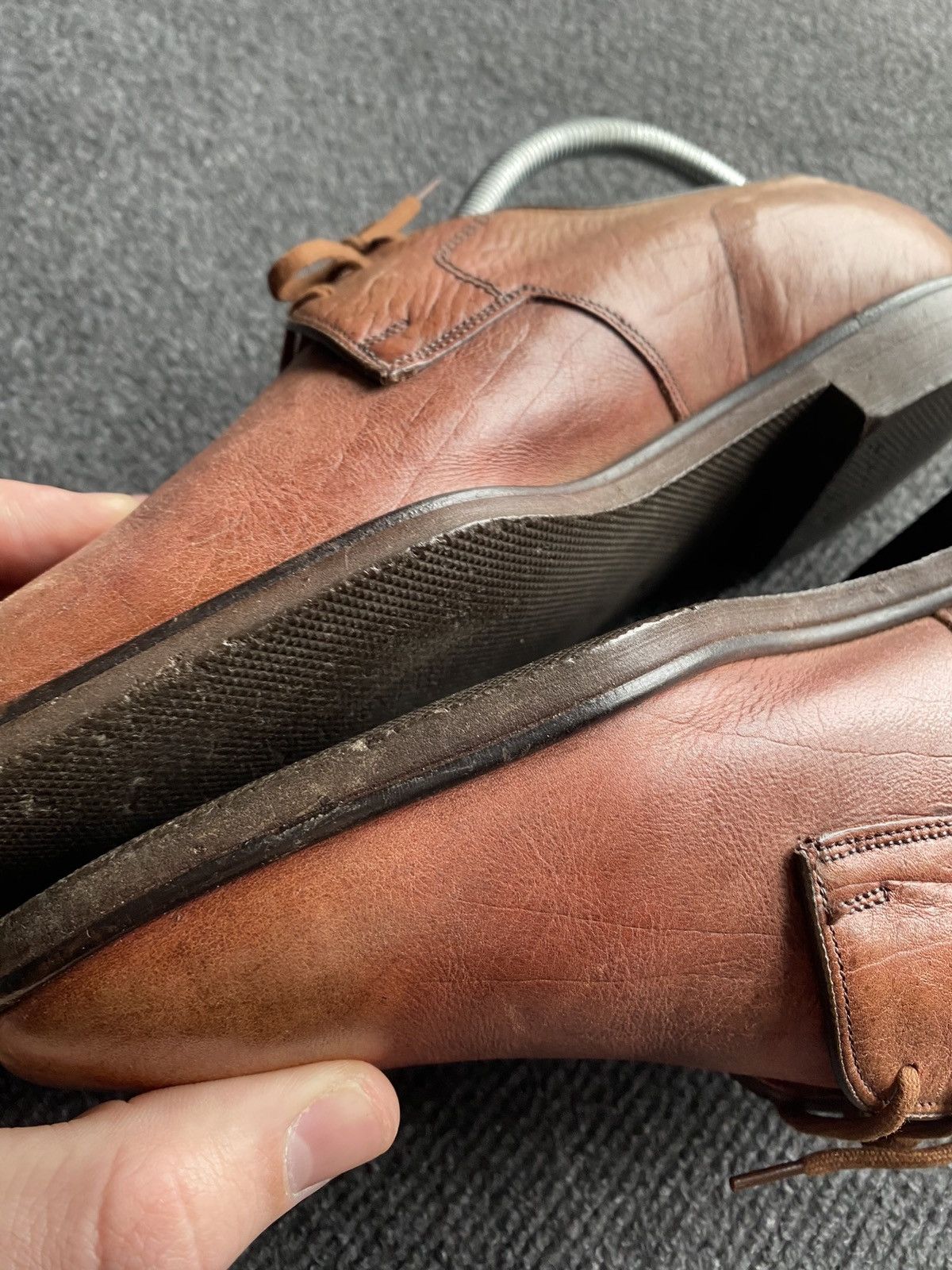 Church's 🔥Church's Vintage Brown Calf Leather Derby Shoes Handcrafted Size US 8 / EU 41 - 12 Thumbnail