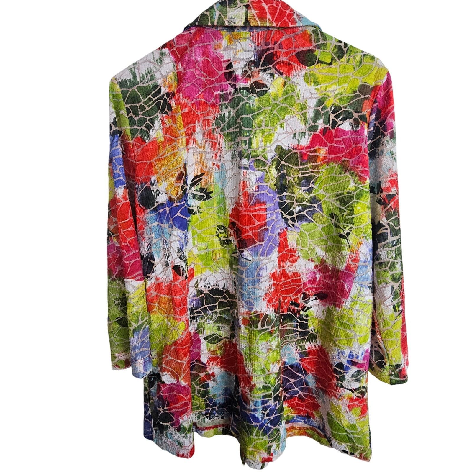 27 Miles Ali Miles Womens Artsy Lagenlook Toggle Button Blouse Size L Size L / US 10 / IT 46 - 9 Thumbnail