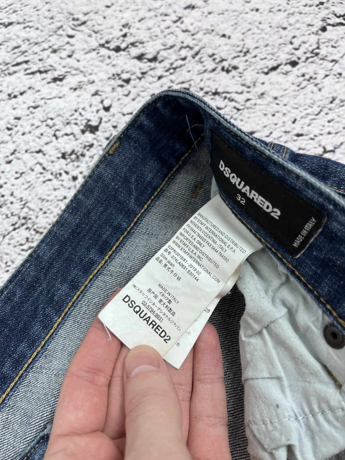 Dsquared2 Dsquared2 Painted Distressed Jeans Denim Pants Slim Fit Size US 32 / EU 48 - 8 Thumbnail
