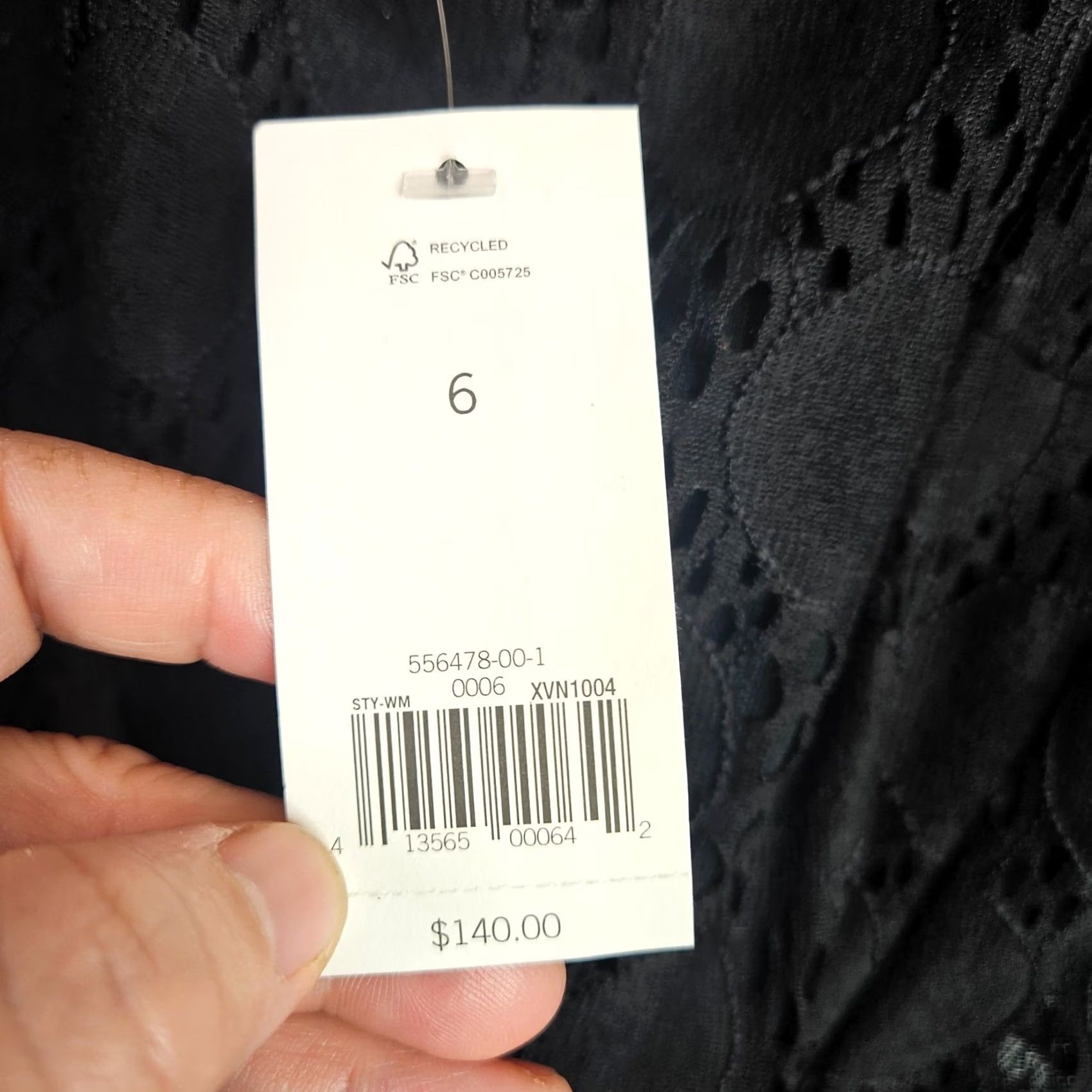 Banana Republic Banana Republic Women’s Black Lace Dress Dress Size 6 Sleeveless Midi NEW Size M / US 6-8 / IT 42-44 - 5 Thumbnail