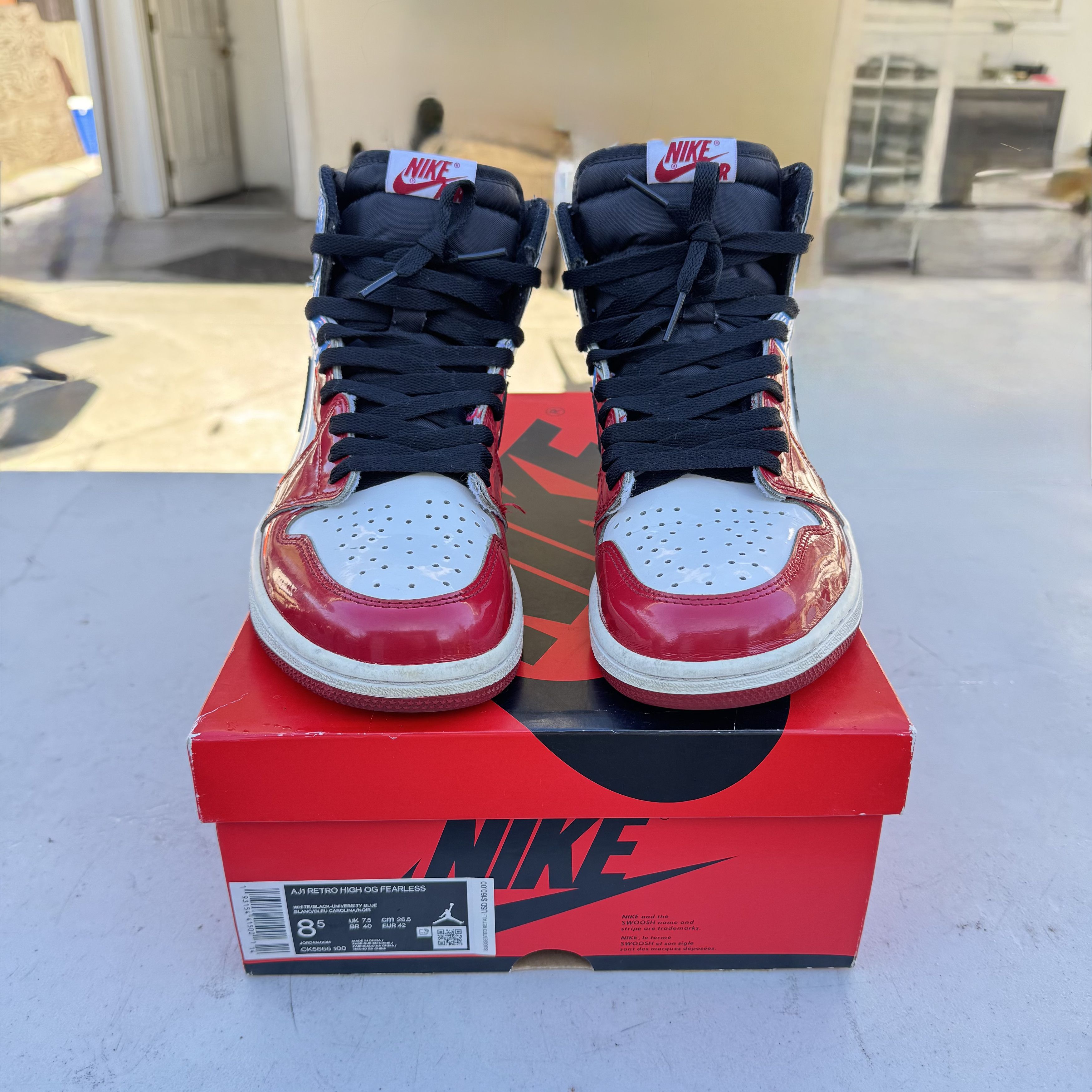 Jordan Brand Air Jordan 1 Retro High OG Fearless Size US 8.5 / EU 41-42 - 1 Thumbnail