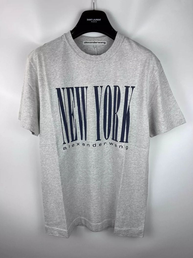 Alexander Wang Alexander wang New York Limited Letter Short Sleeve Size US S / EU 44-46 / 1 - 1 Thumbnail