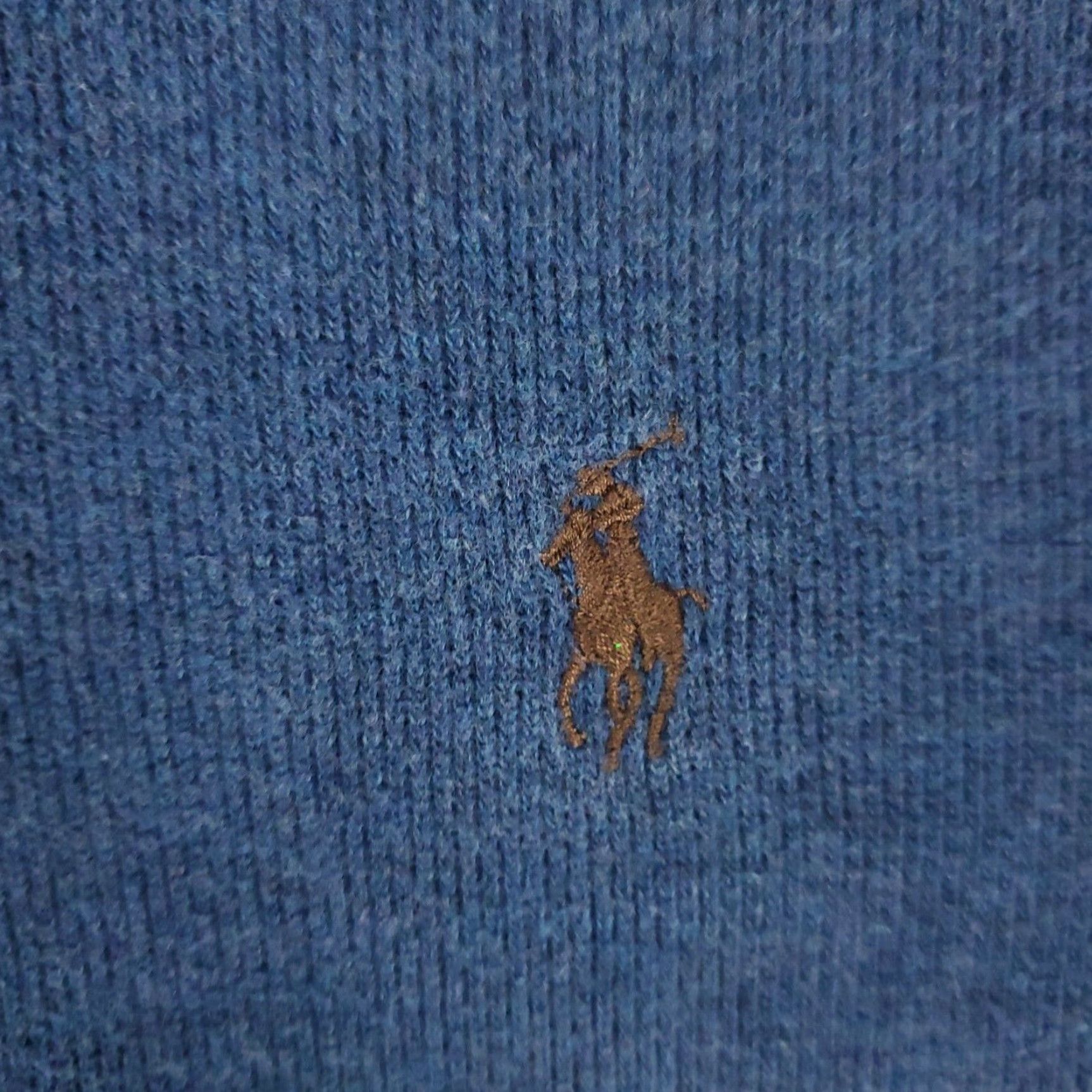 Polo Ralph Lauren VINTAGE Polo Ralph Lauren Men's Blue Quarter Zip Pony Sweater Size 2XL Knit Pullover Classic Size US XXL / EU 58 / 5 - 3 Thumbnail