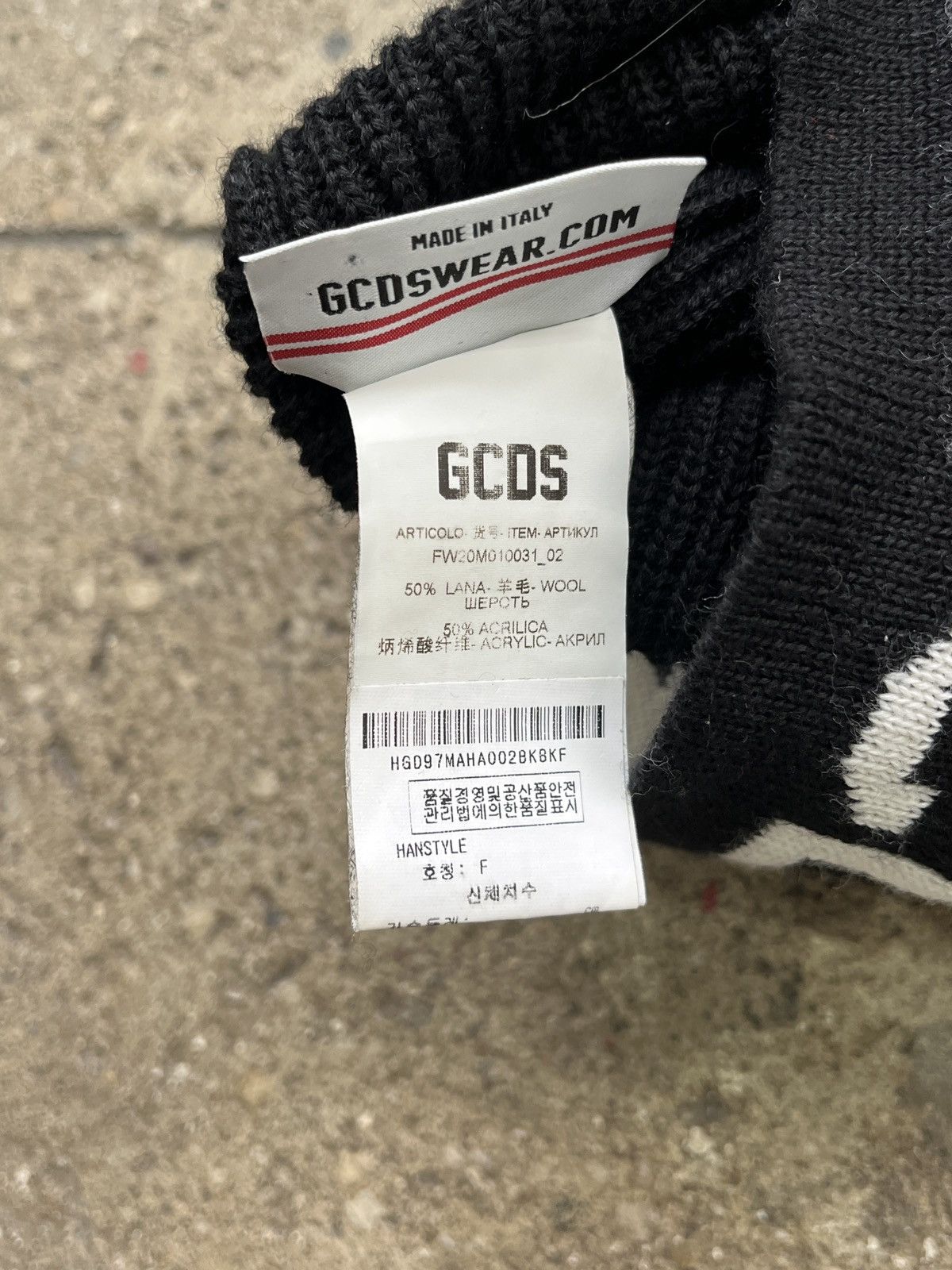 GCDS GCDS FW20 Wool Balaclava Hat (unisex) Size ONE SIZE - 8 Thumbnail