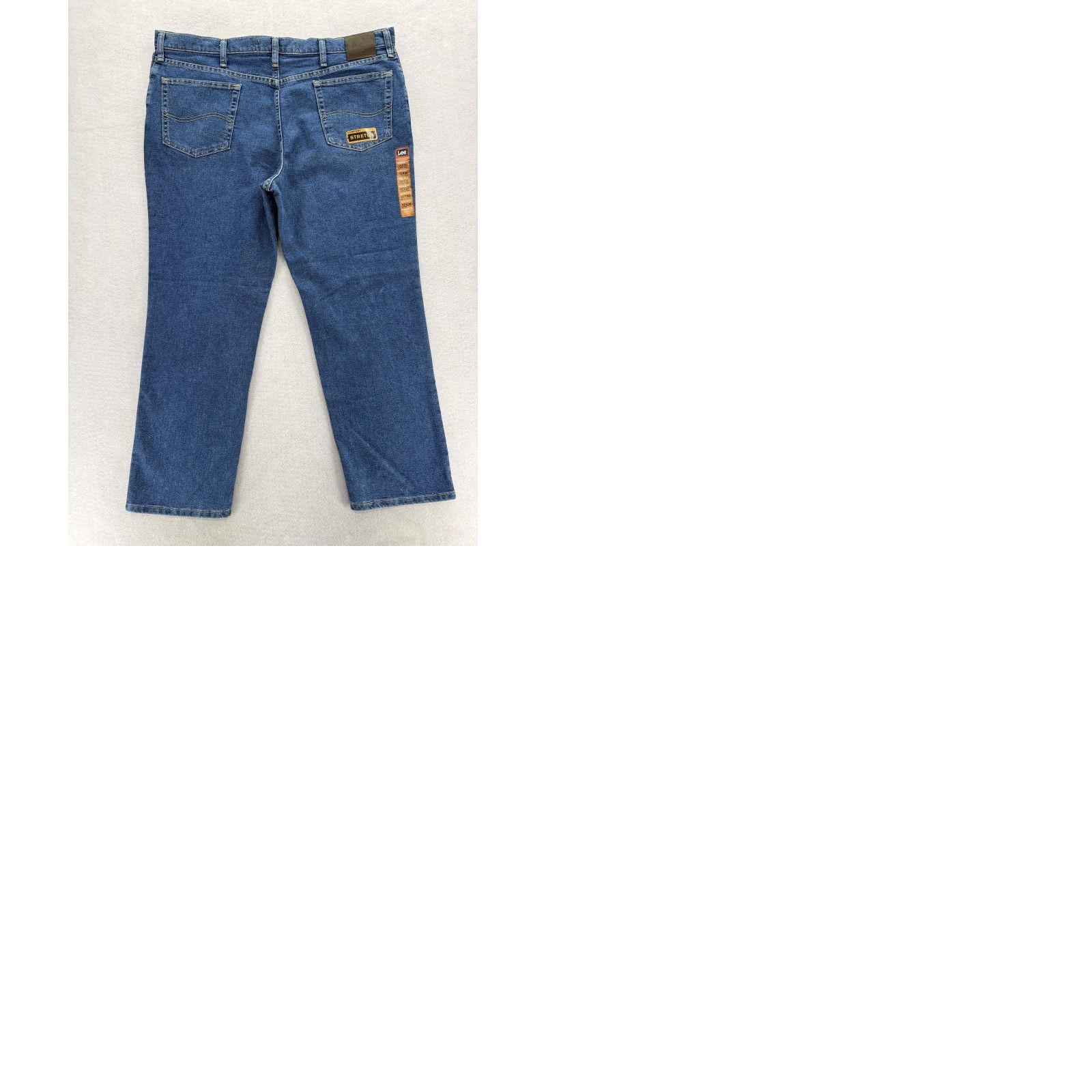 Lee Lee Jeans Mens 42x30 Blue Regular Fit Denim Pants Straight Leg Comfort Stretch Jeans with Pockets Zip Fly Size US 42 / EU 58 - 9 Thumbnail