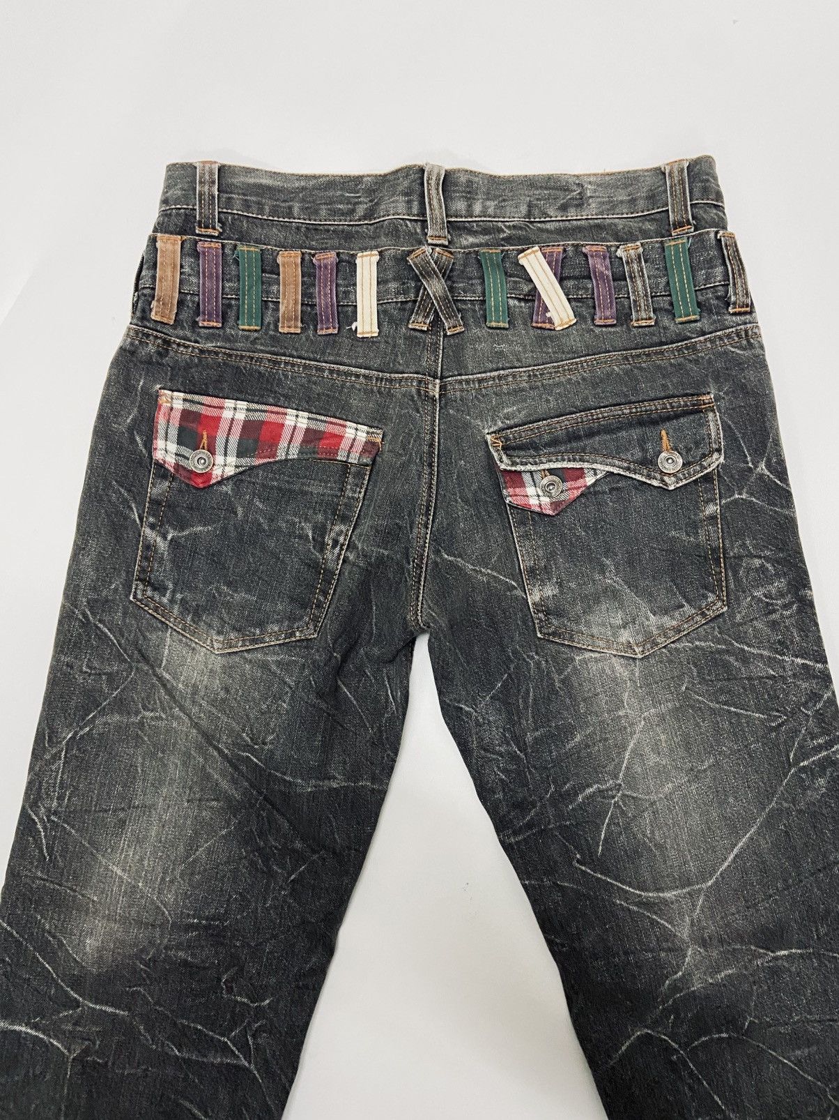 Other Nylaus Double Waist Distressed Denim Size US 34 / EU 50 - 4 Thumbnail
