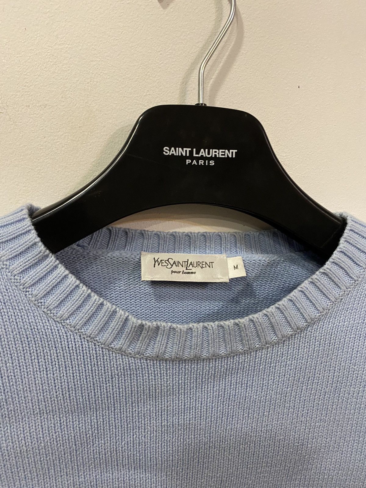 Yves Saint Laurent Blue YSL Sweater Knit Size US M / EU 48-50 / 2 - 6 Thumbnail