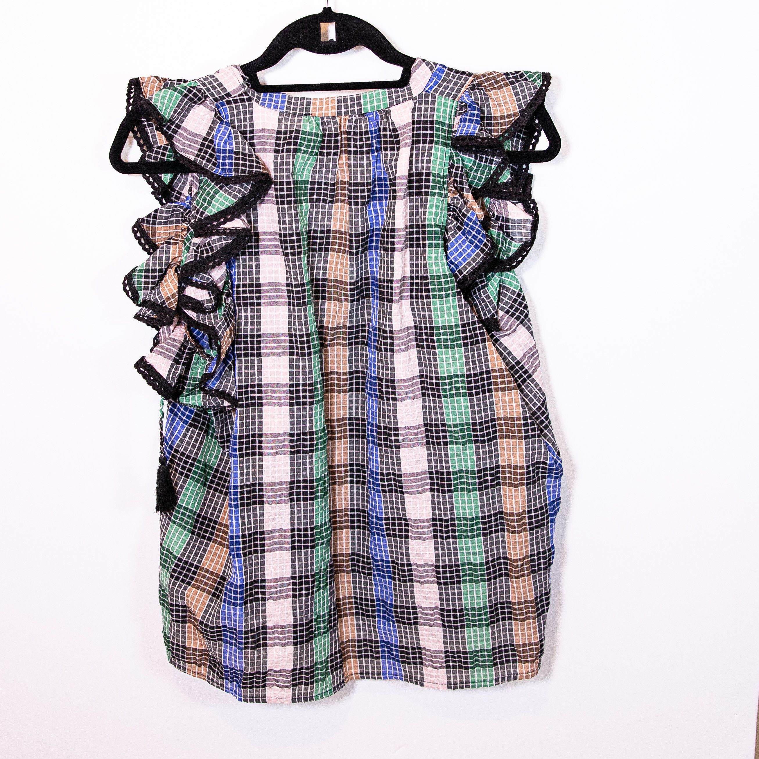 MUNTHE NEW Munthe Varrel Organic Cotton Multi Check Size S / US 4 / IT 40 - 4 Thumbnail